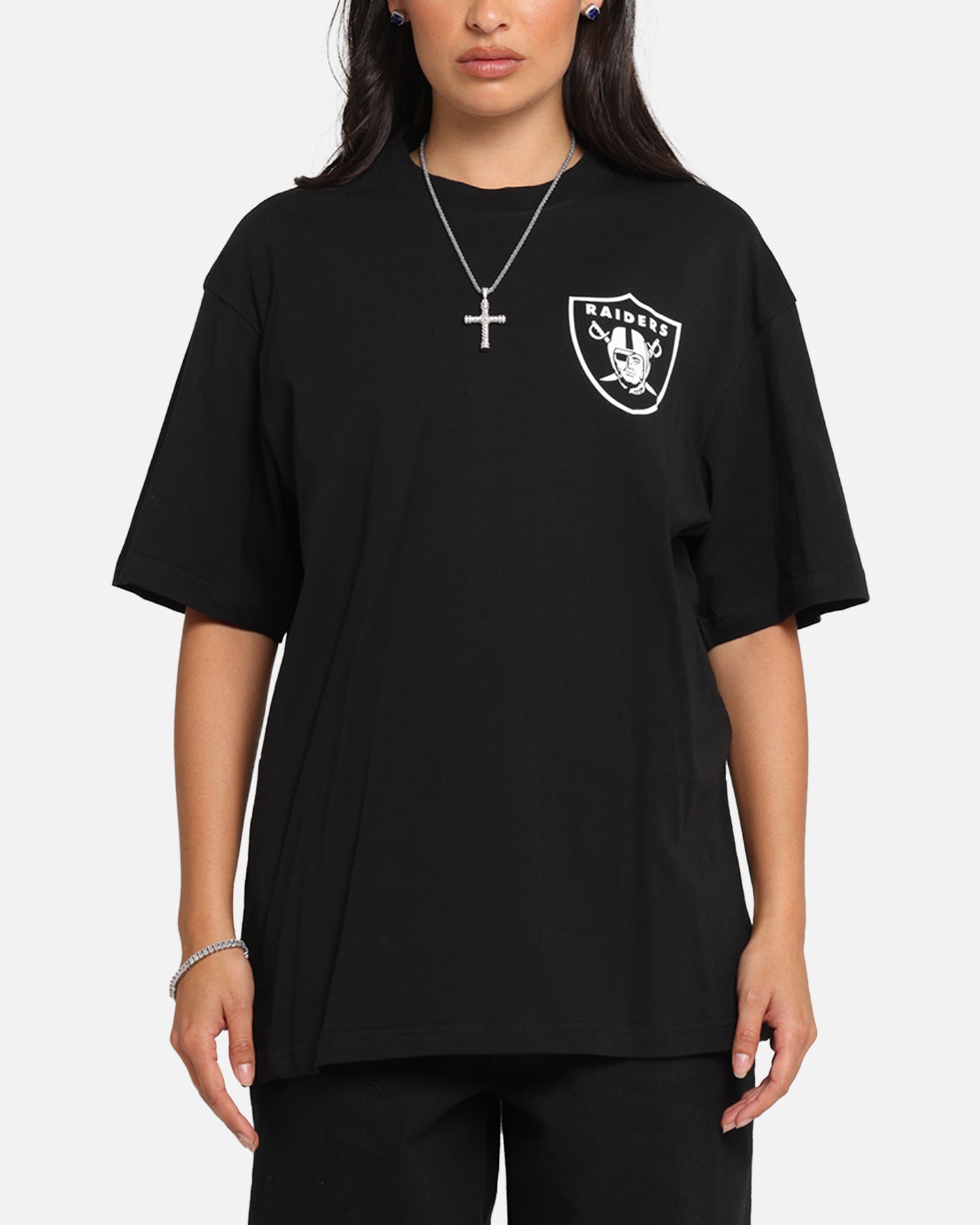 Majestic Athletic Las Vegas Raiders Cassell Wordmark T-Shirt Black Style001