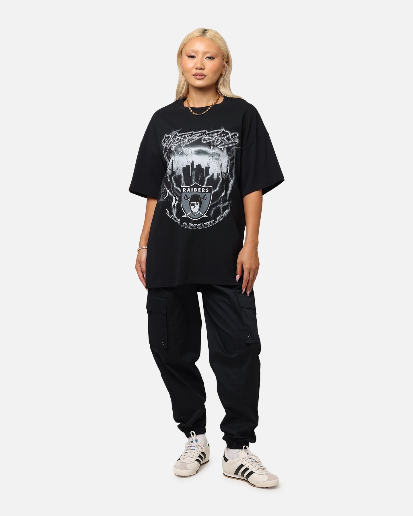 Mitchell & Ness Los Angeles Raiders Soaring T-Shirt Black Style001