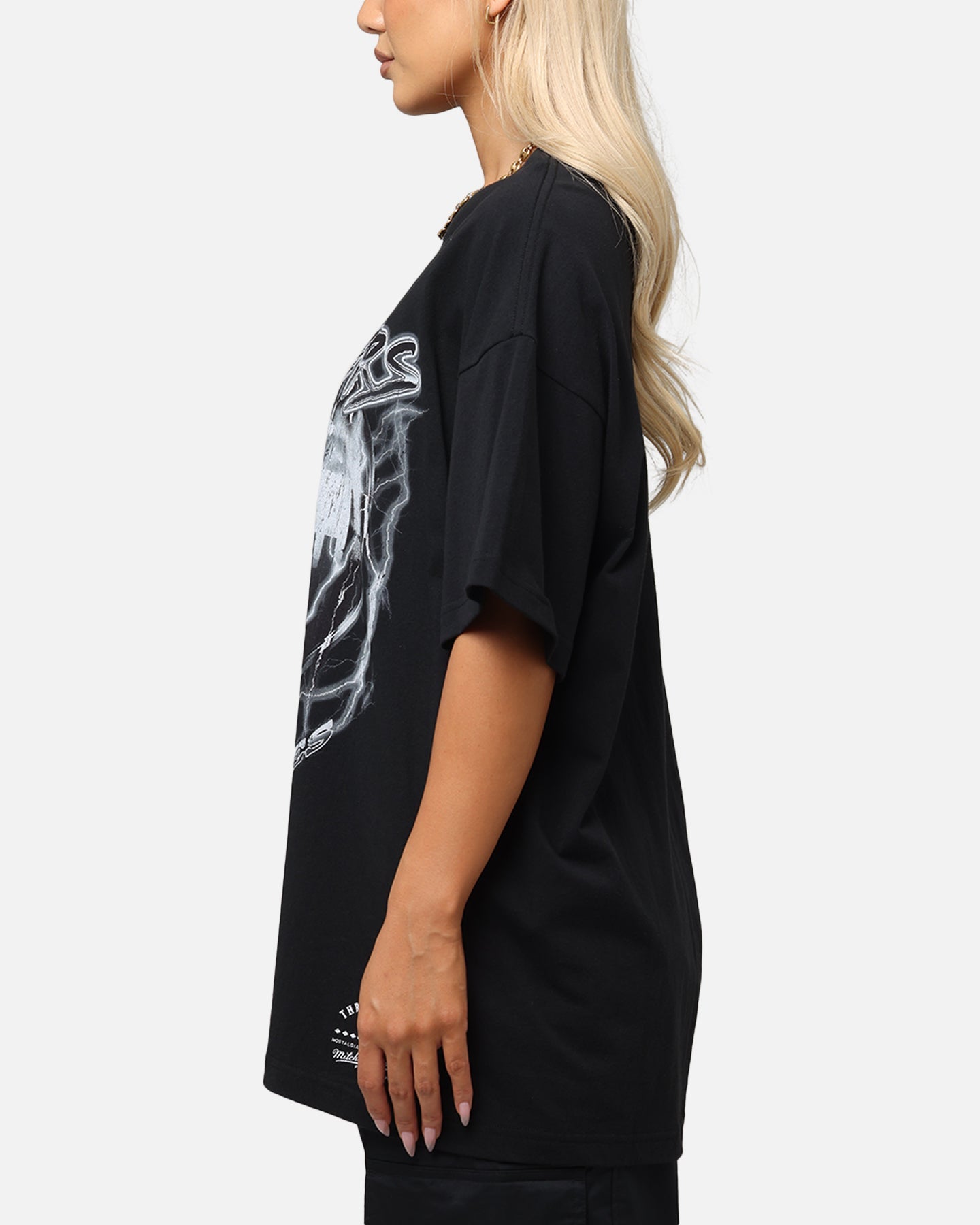 Mitchell & Ness Los Angeles Raiders Soaring T-Shirt Black Style001