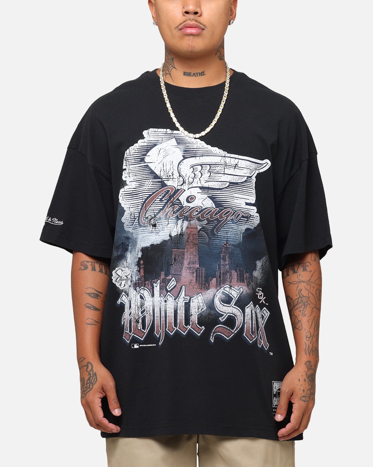 Mitchell & Ness Chicago White Sox Soaring T-Shirt Black