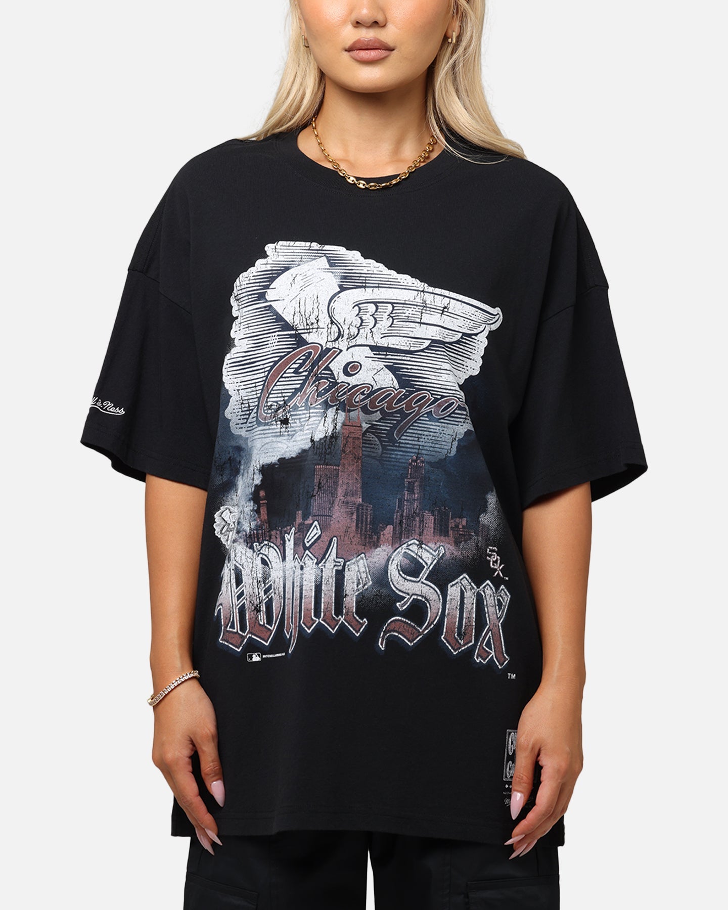 Mitchell & Ness Chicago White Sox Soaring T-Shirt Black Style001