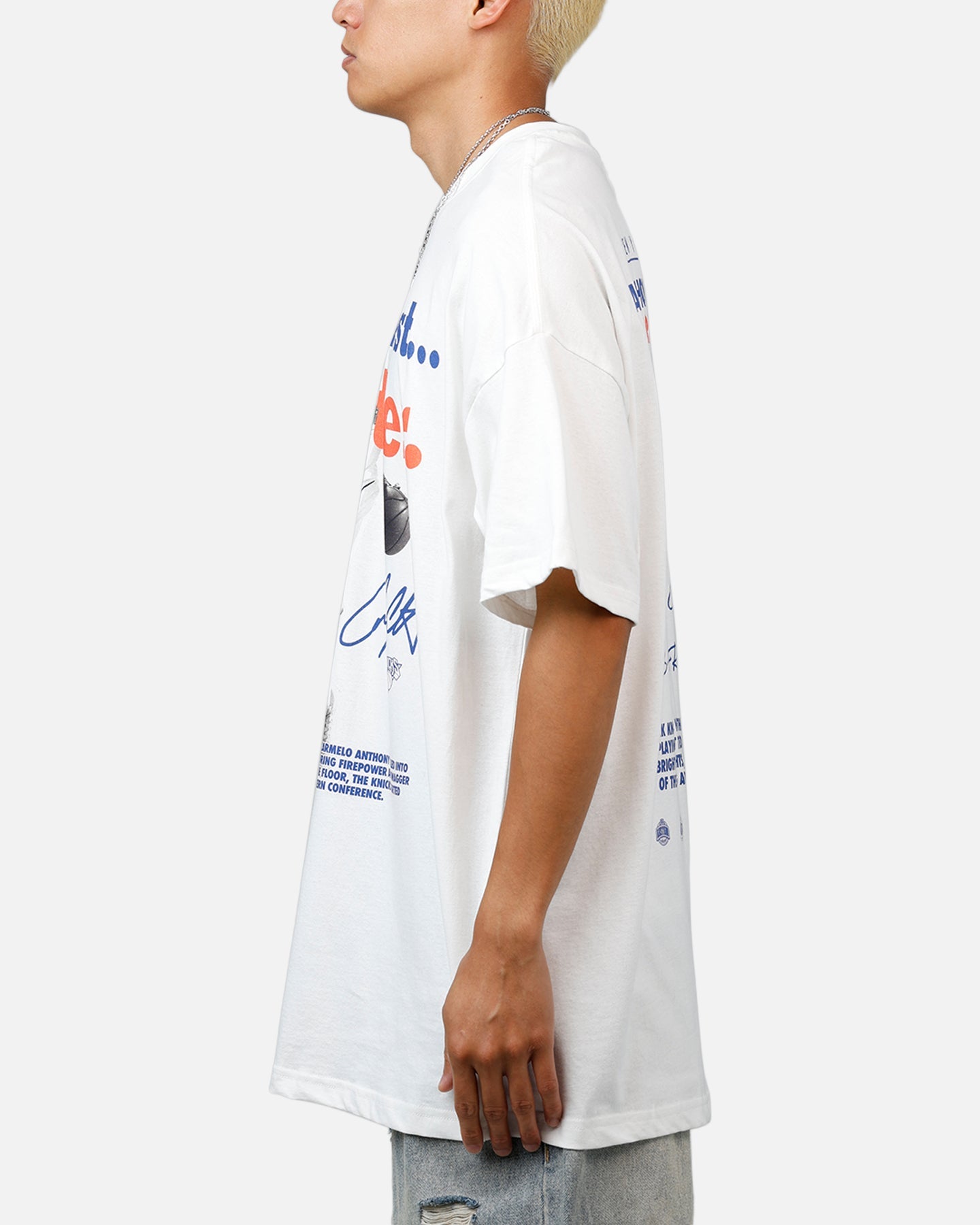 Mitchell & Ness New York Knicks Carmelo Anthony Got Better T-Shirt Vintage White