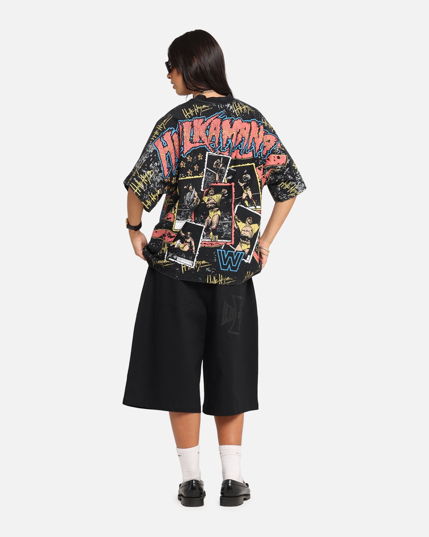Culture Kings X WWE Hulk Hogan All Over Print T-Shirt Black Style001