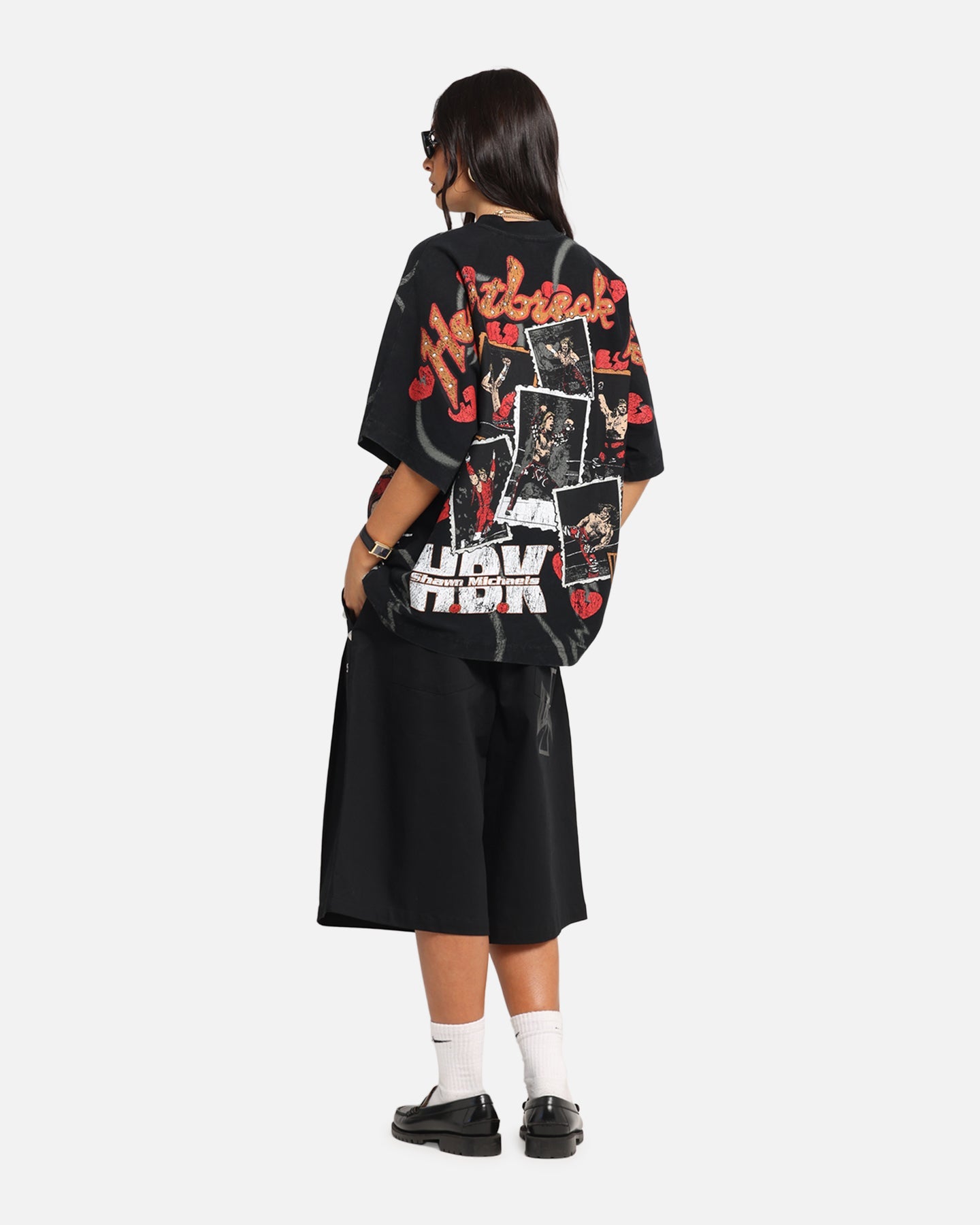 Culture Kings X WWE Shawn Michaels All Over Print T-Shirt Black Style001