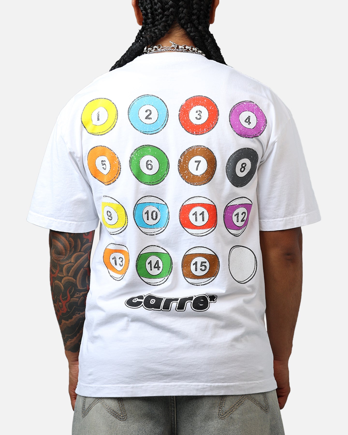 Carre Break T-Shirt White Style002