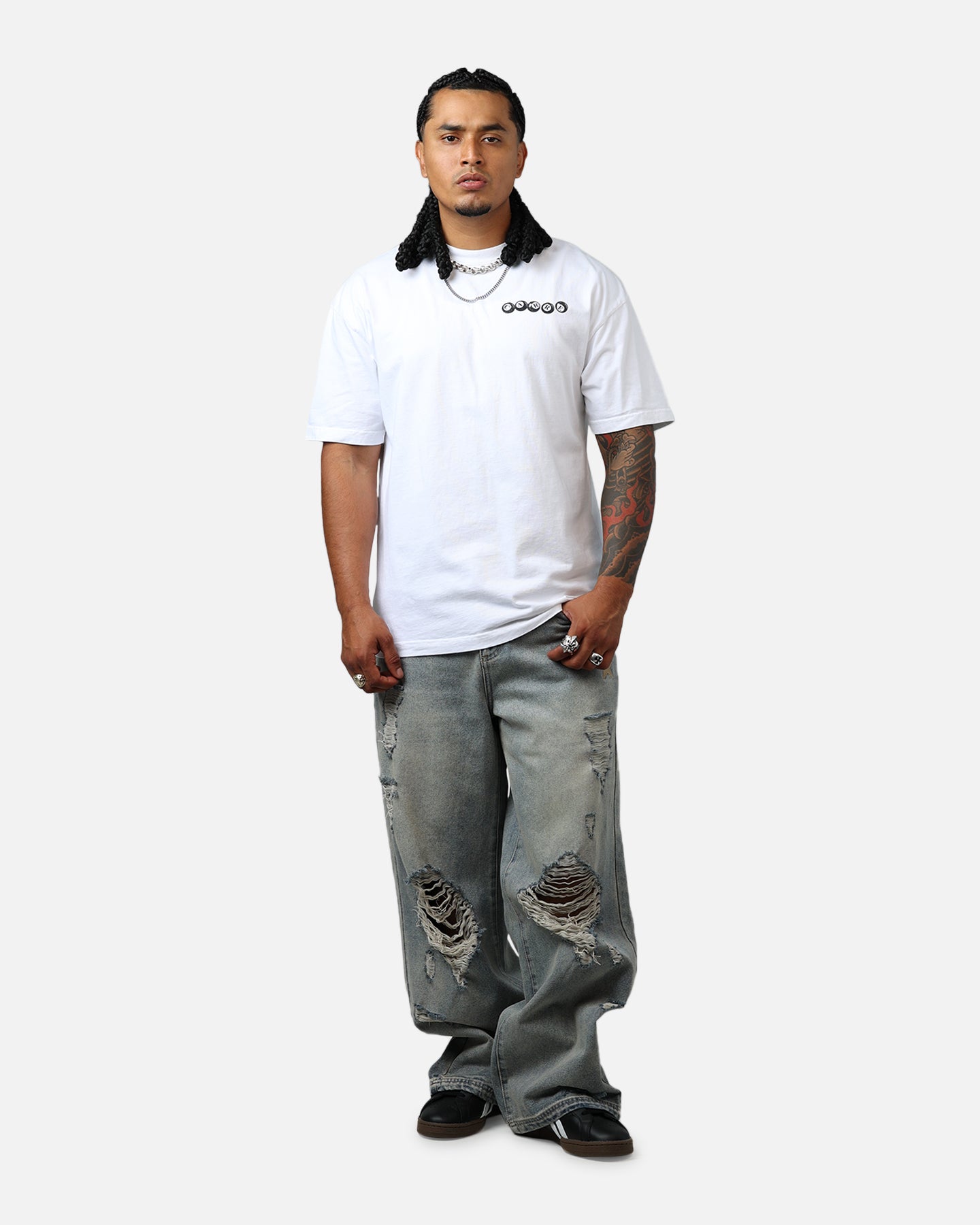 Carre Break T-Shirt White Style002