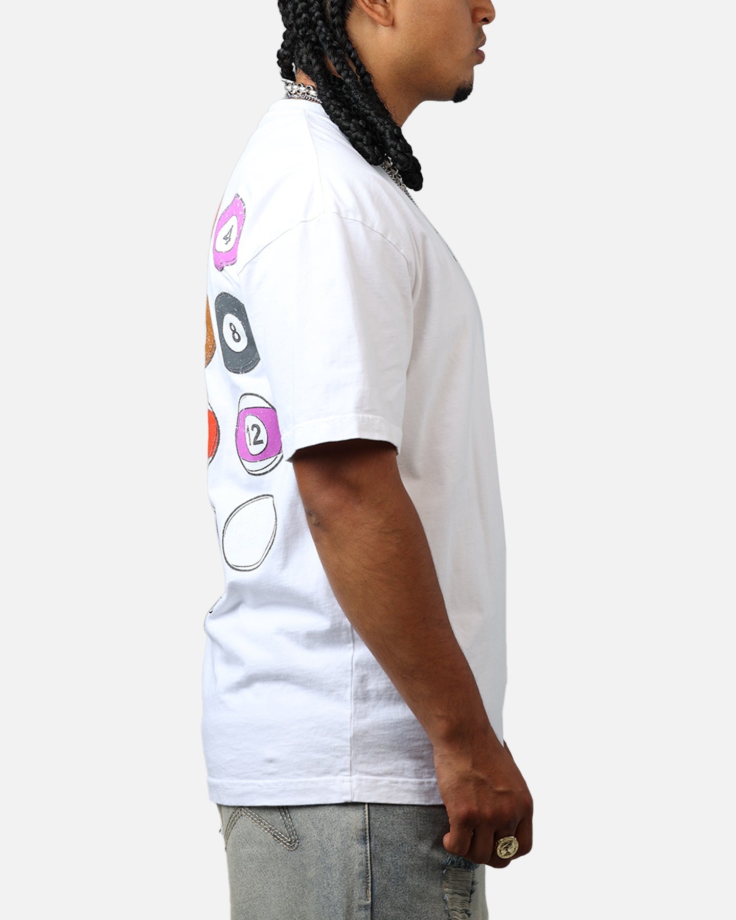 Carre Break T-Shirt White Style002