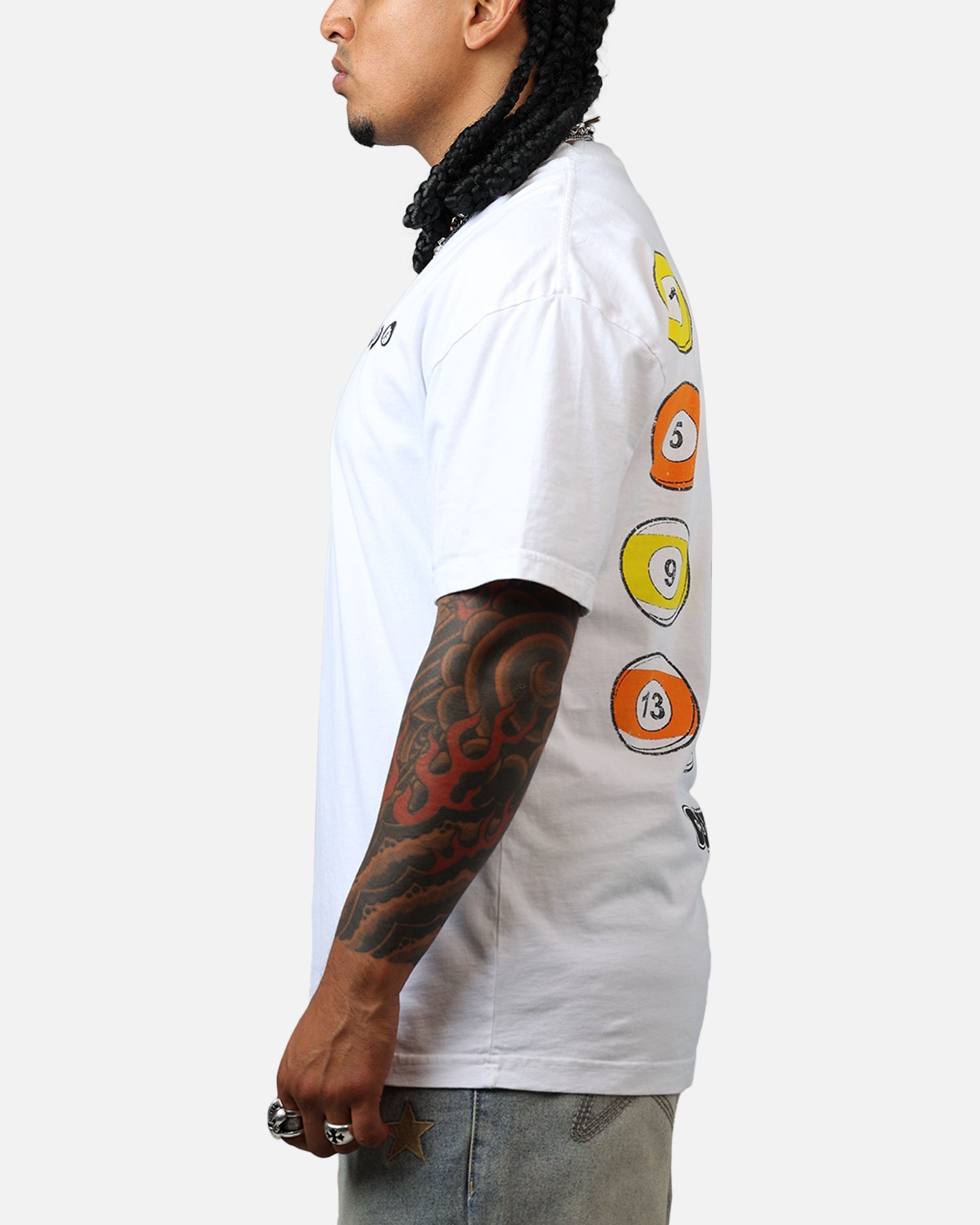 Carre Break T-Shirt White Style002
