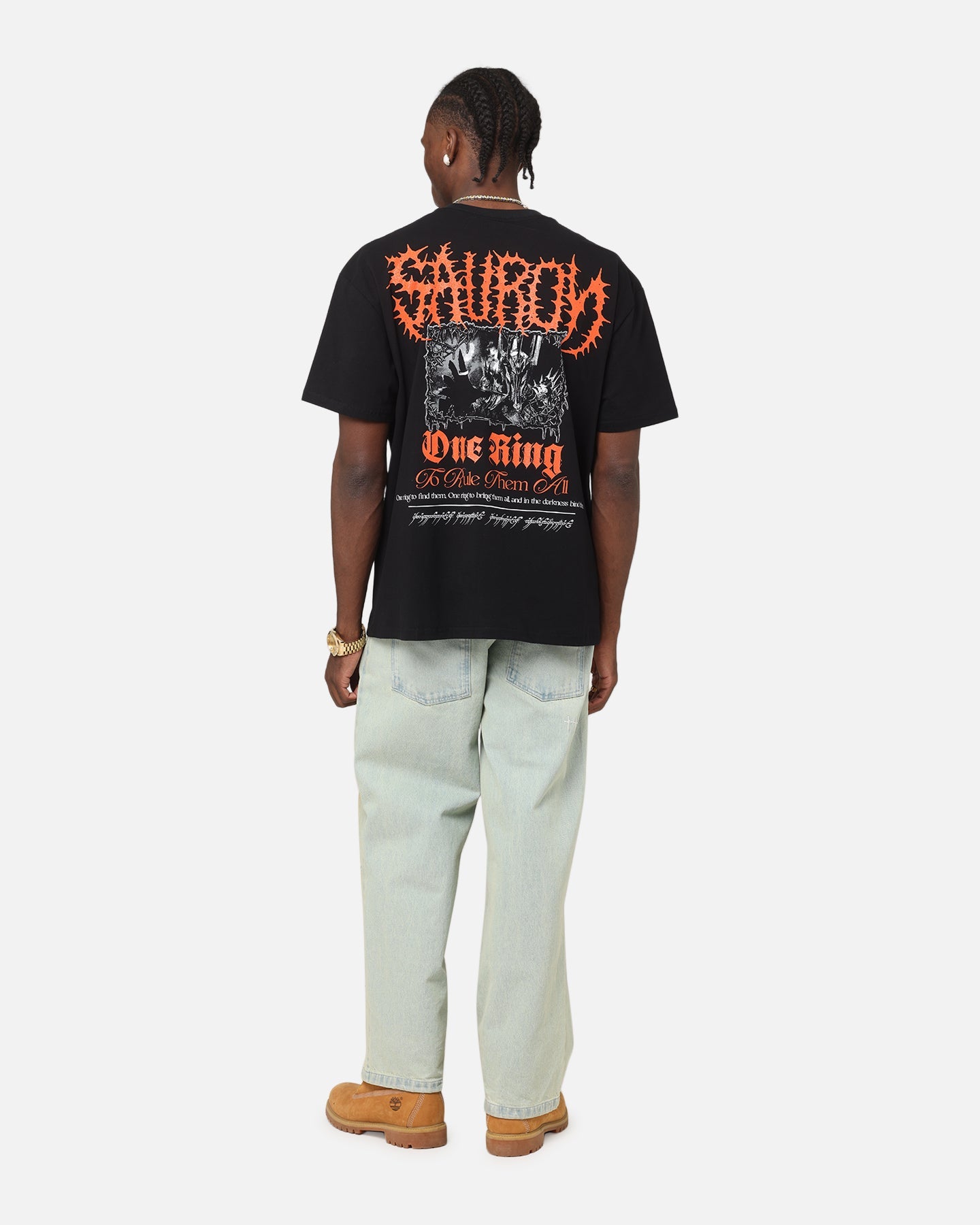 American Thrift X The Lord Of The Rings Sauron Heavy T-Shirt Black