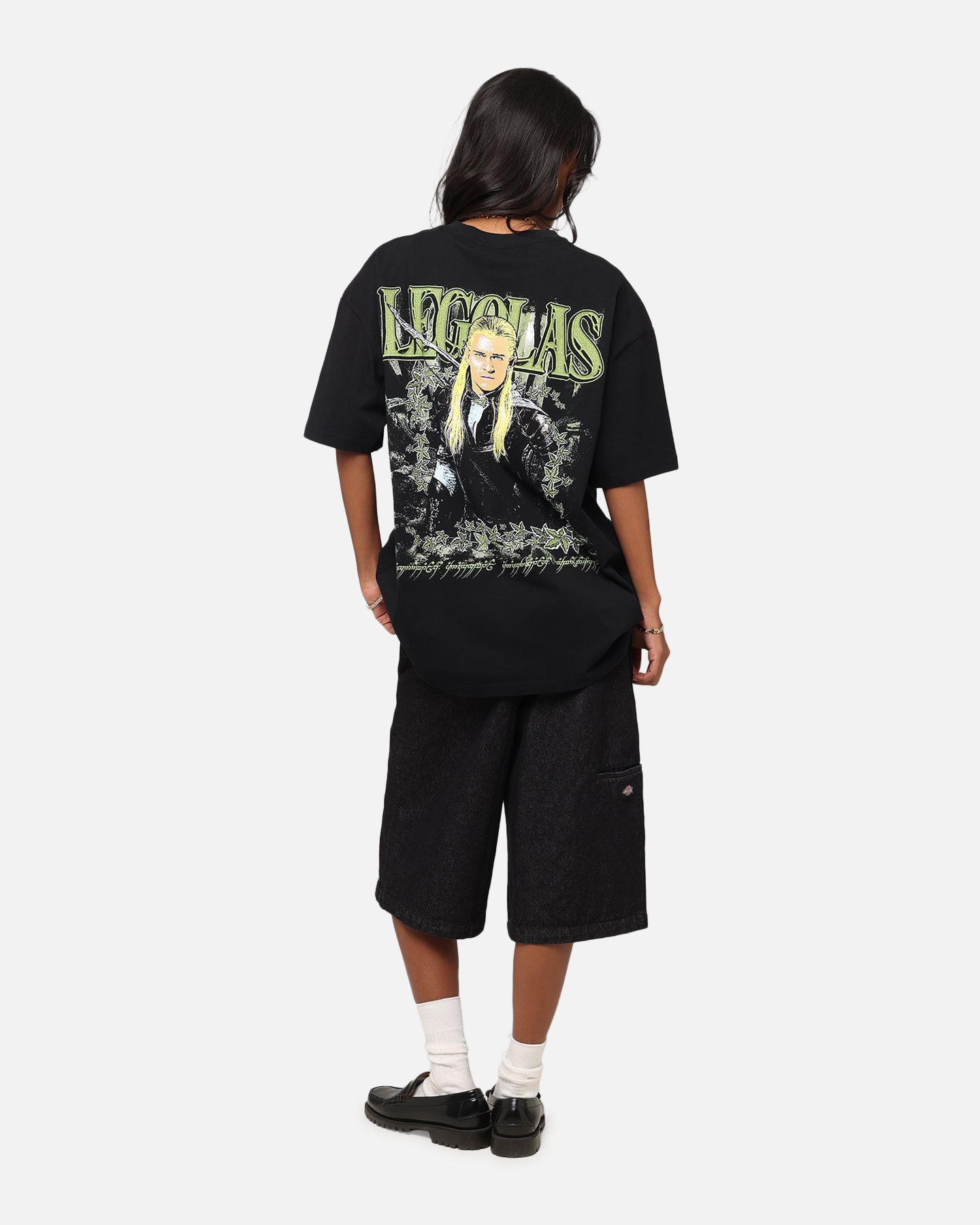 American Thrift X The Lord Of The Rings Legolas Heavy T-Shirt Black Style001