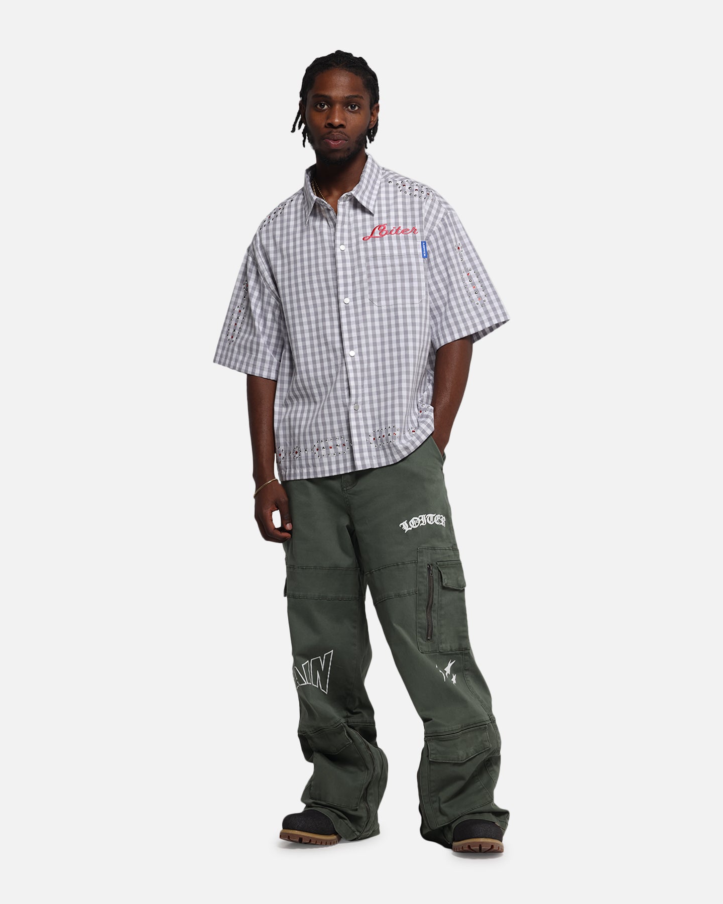 Loiter Western Button Up Shirt Check