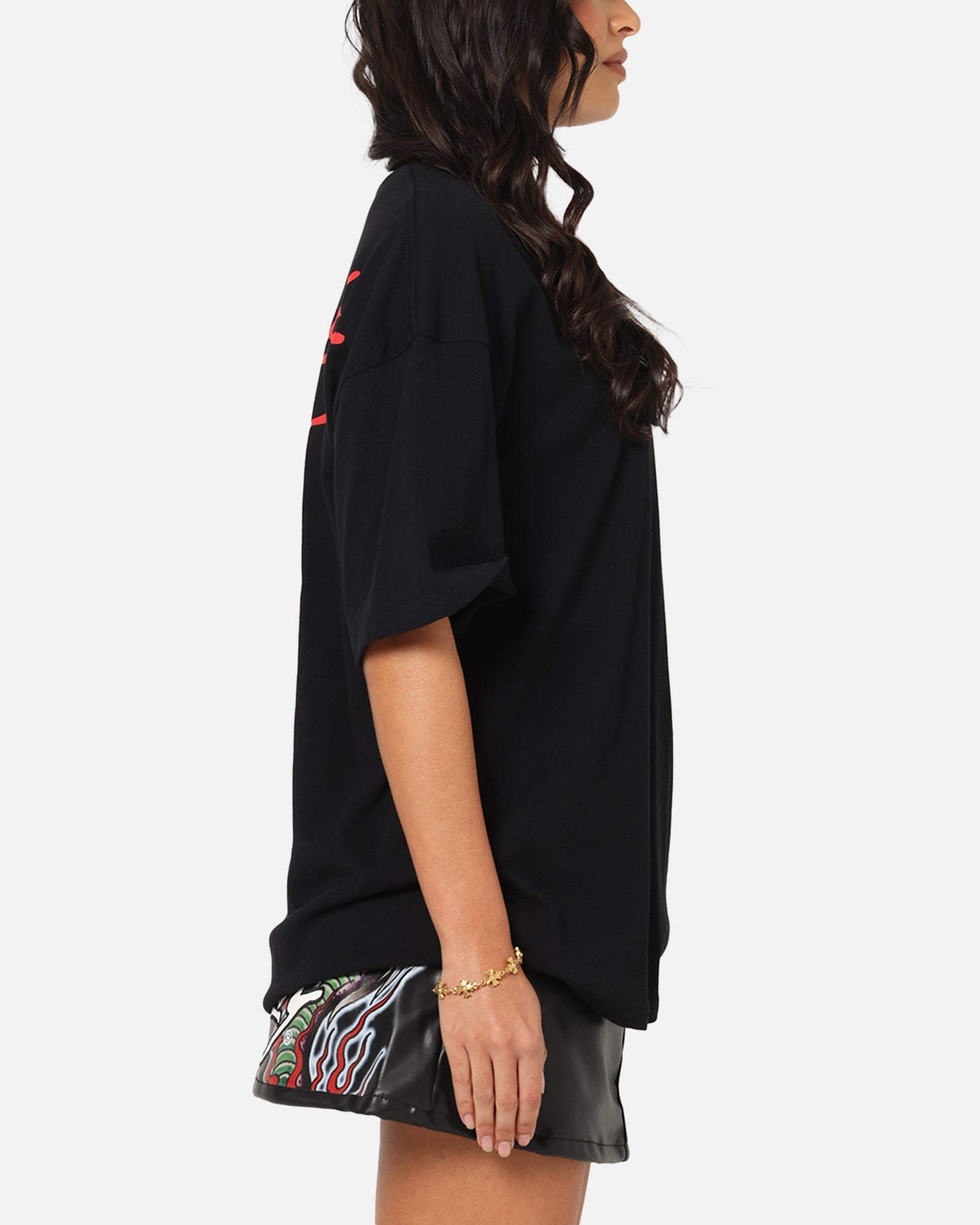 Ed Hardy Flaming Skull T-Shirt Black Style001