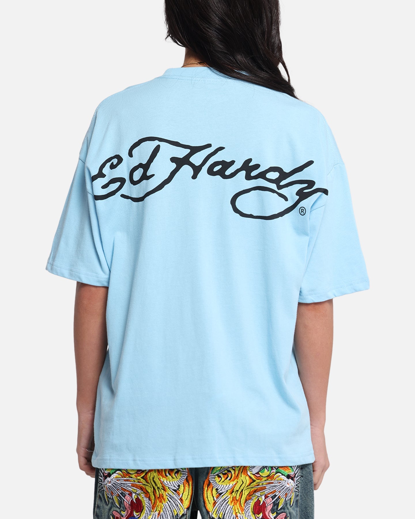 Ed Hardy Eagle T-Shirt Blue Style001