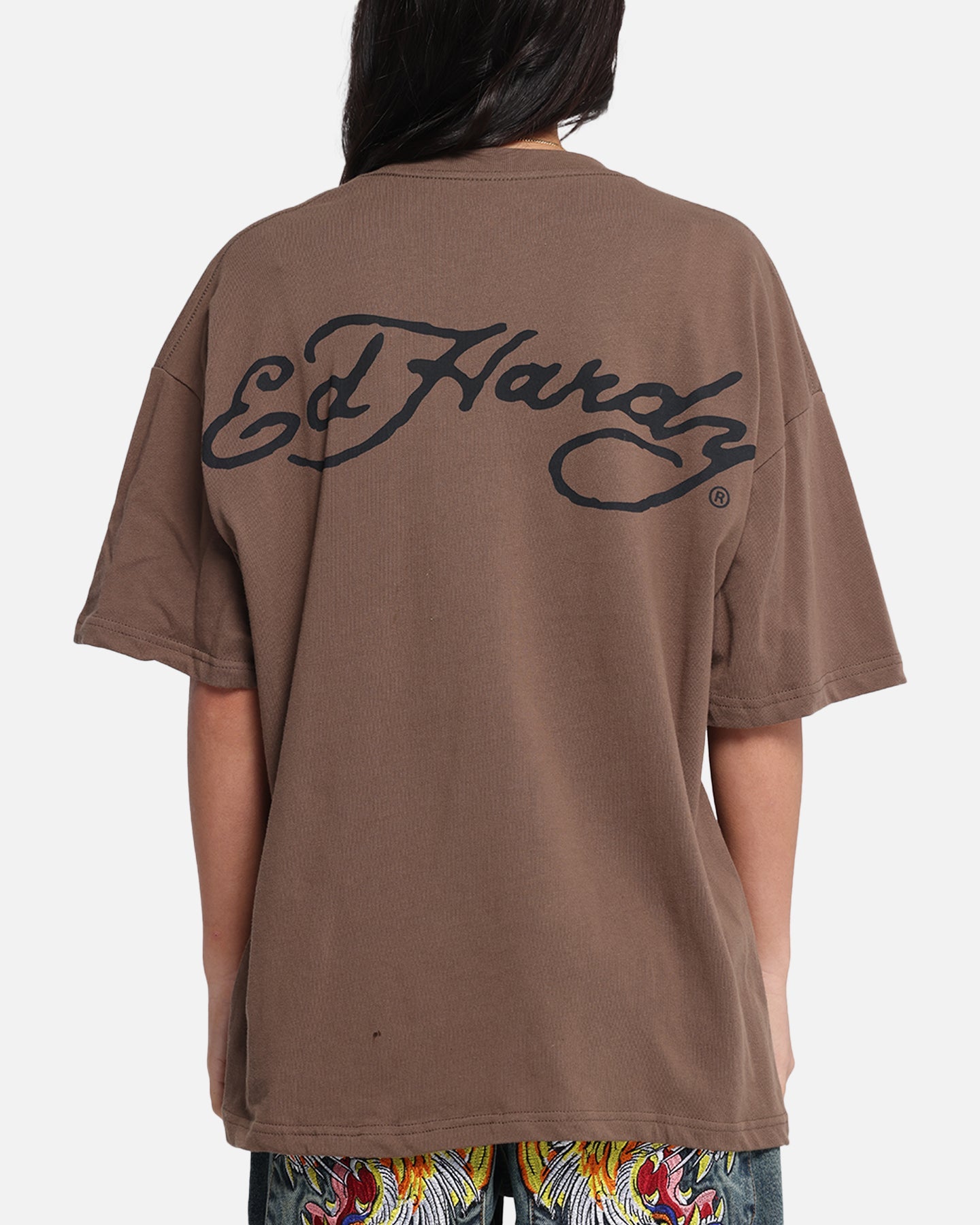 Ed Hardy Eagle T-Shirt Brown Style001