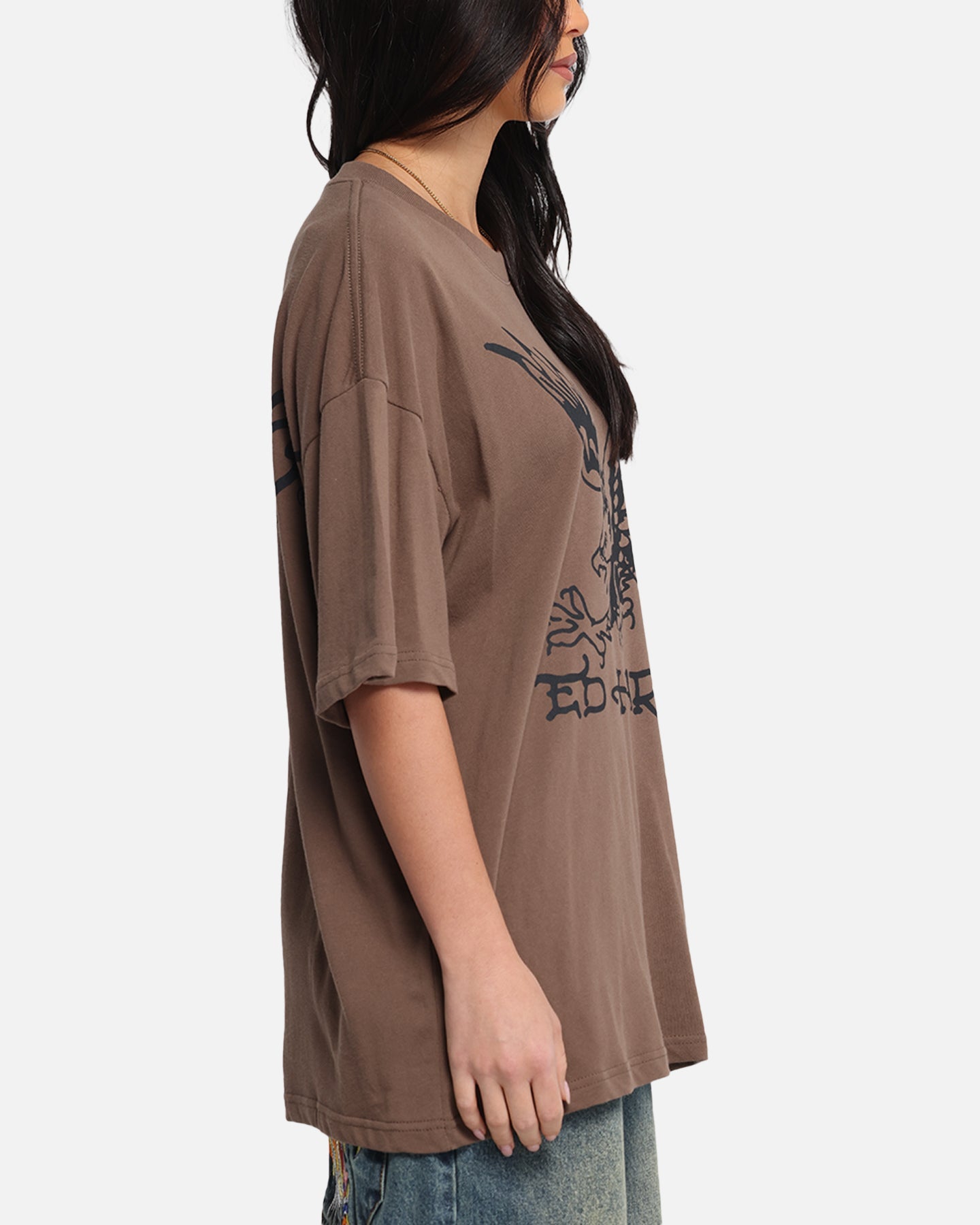 Ed Hardy Eagle T-Shirt Brown Style001
