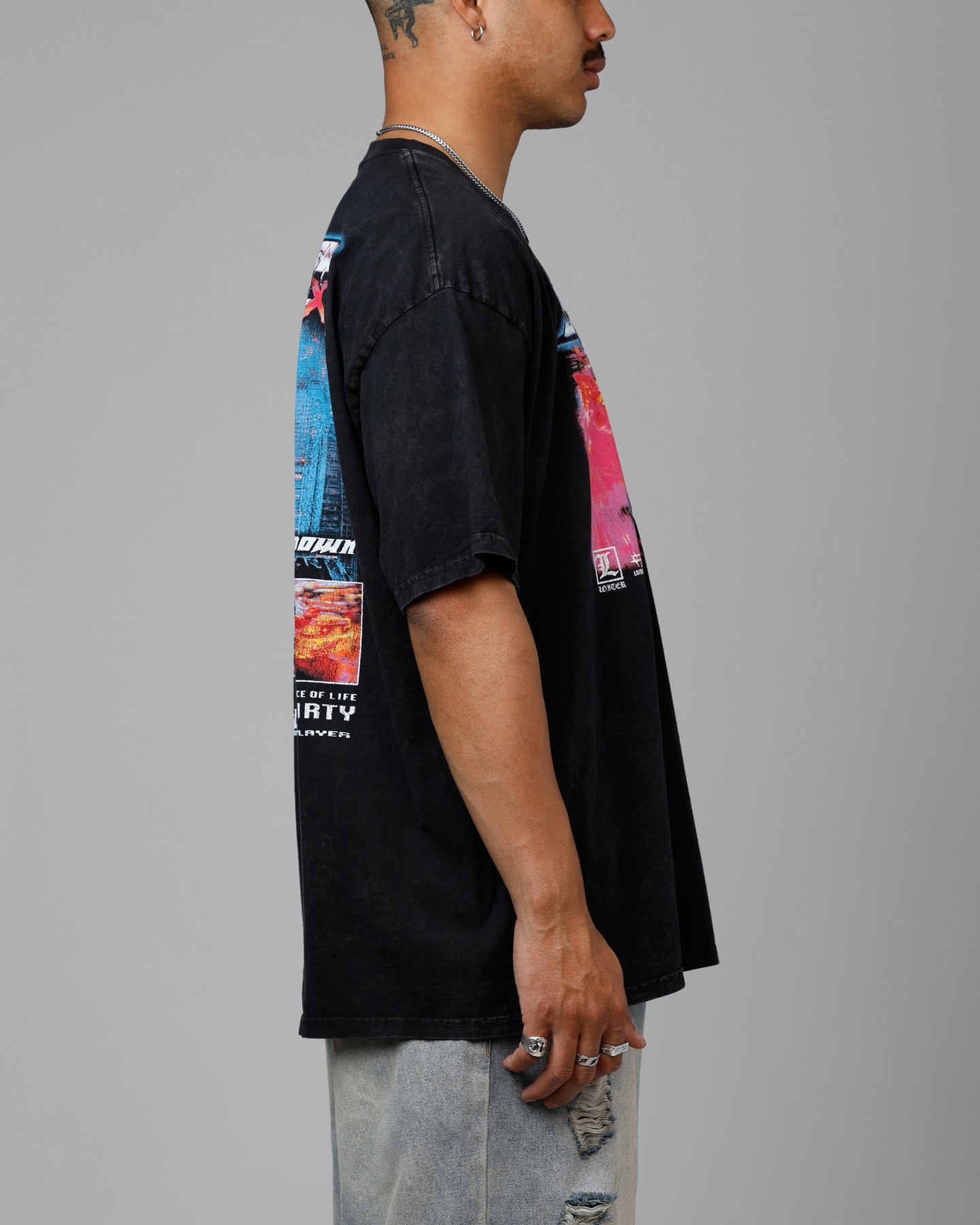 Loiter Speed Vintage T-Shirt Washed Black