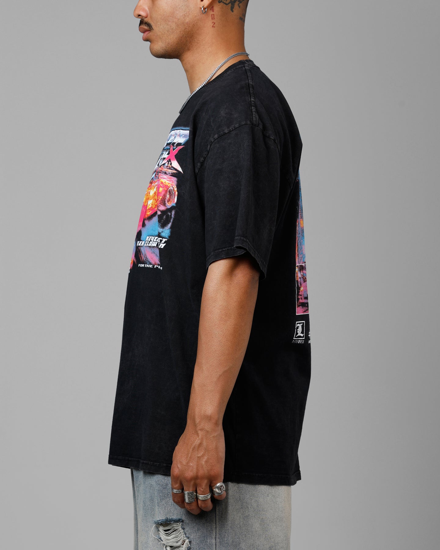 Loiter Speed Vintage T-Shirt Washed Black