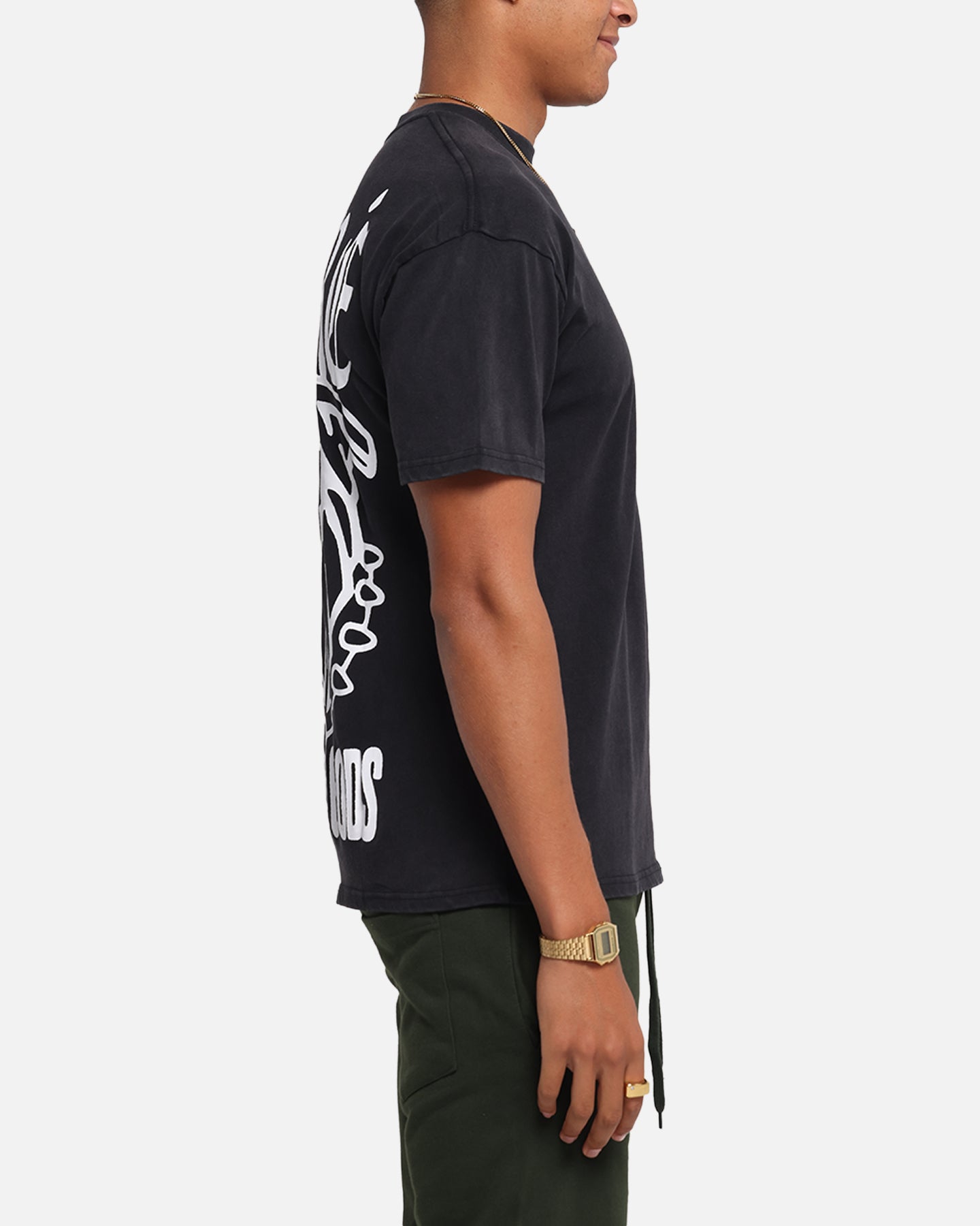 Carre Bulldog T-Shirt Black Acidwash