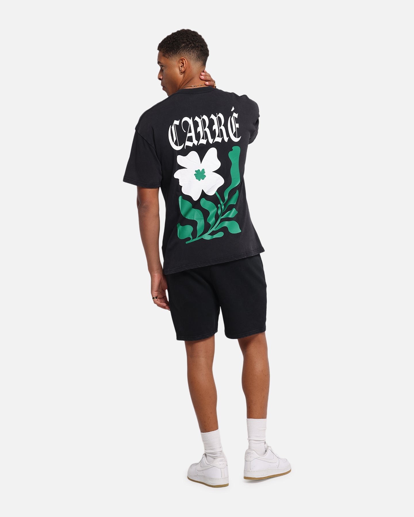 Carre Eternal Garden T-Shirt Black Acidwash