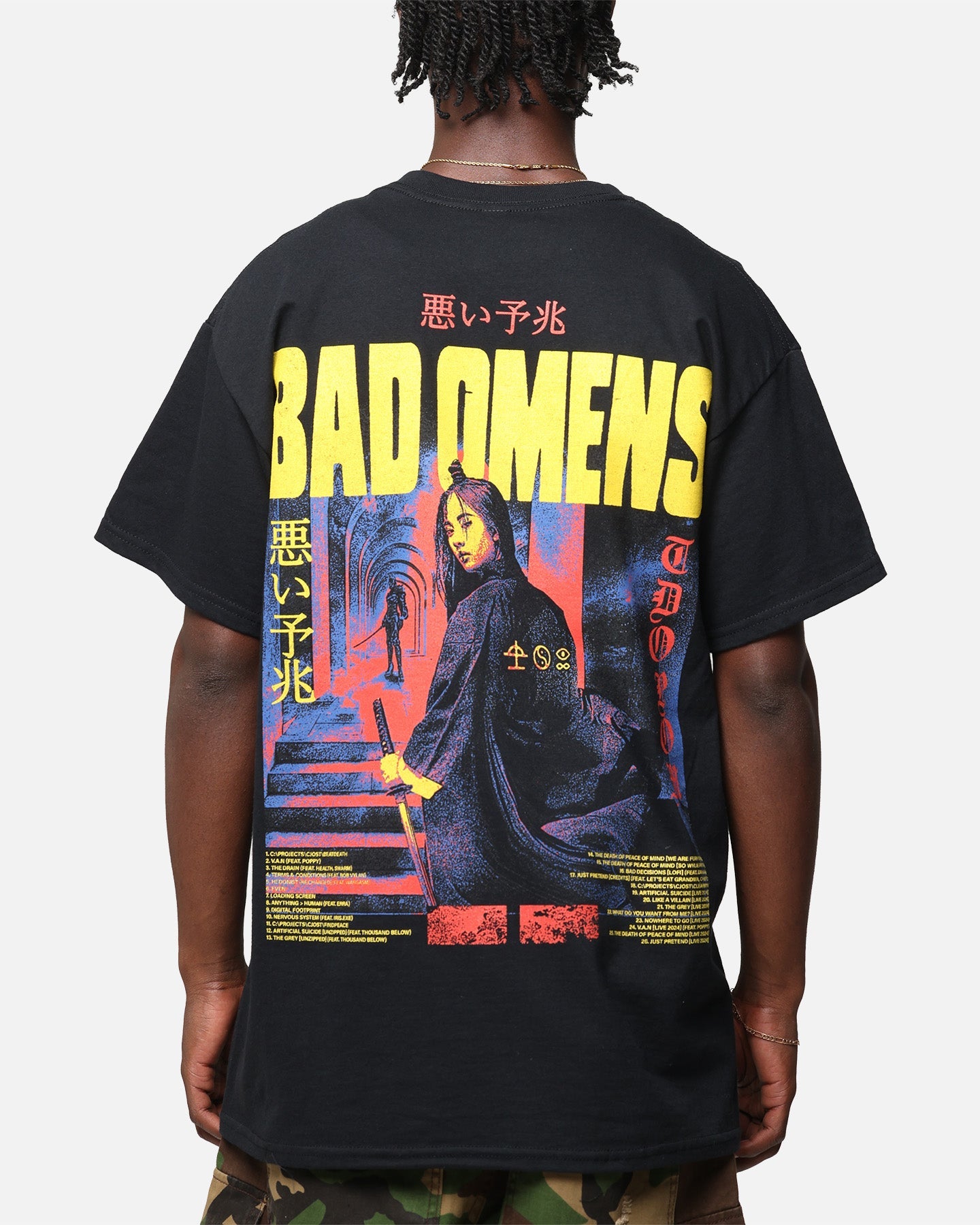 Bad Omens Samurai Girl T-Shirt Black