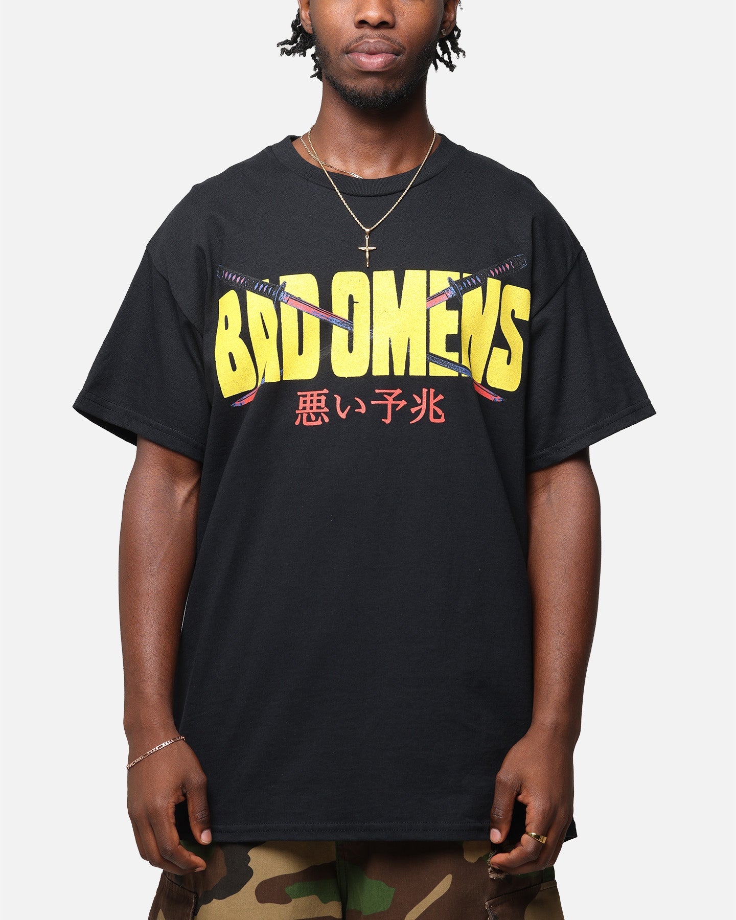 Bad Omens Samurai Girl T-Shirt Black