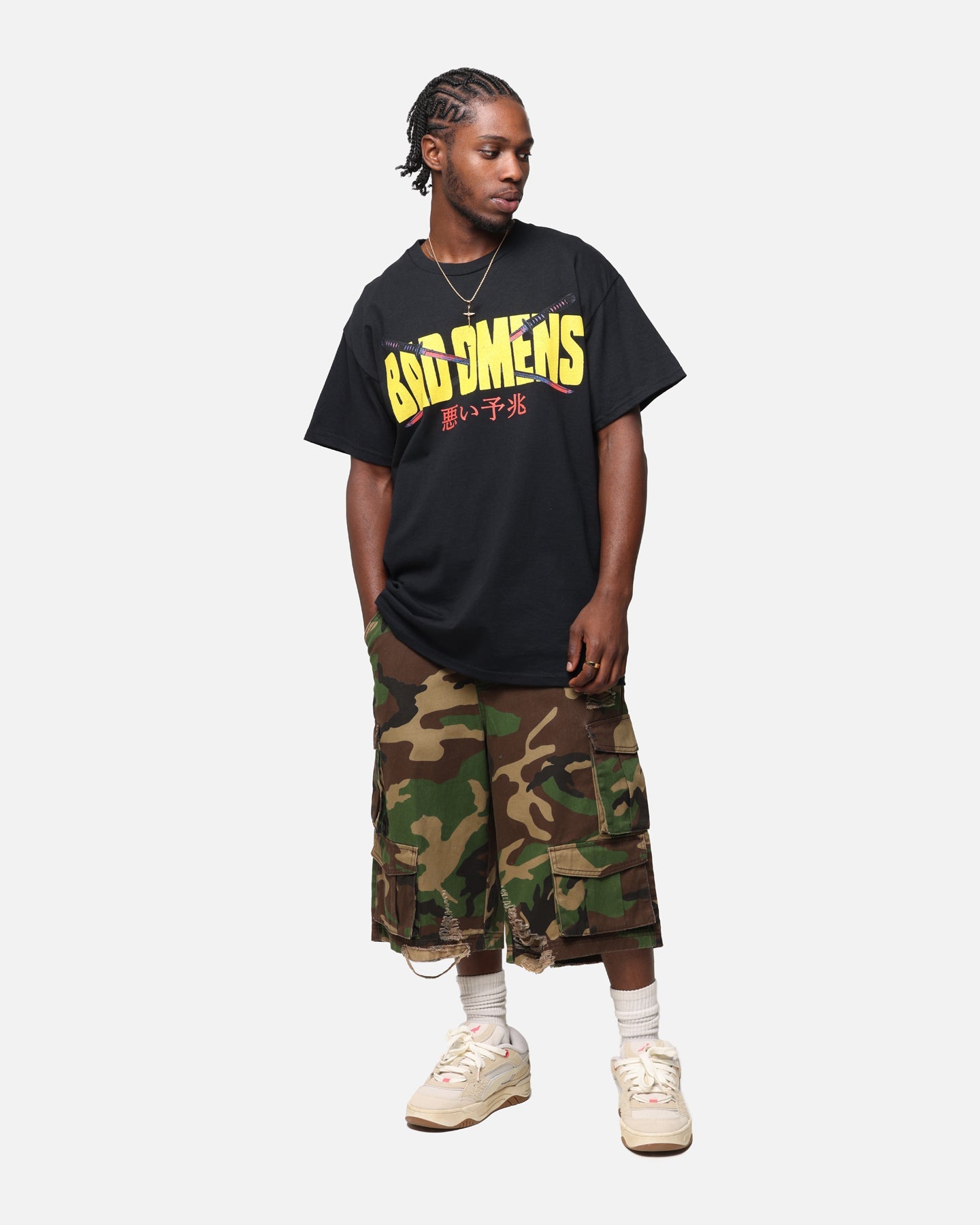 Bad Omens Samurai Girl T-Shirt Black