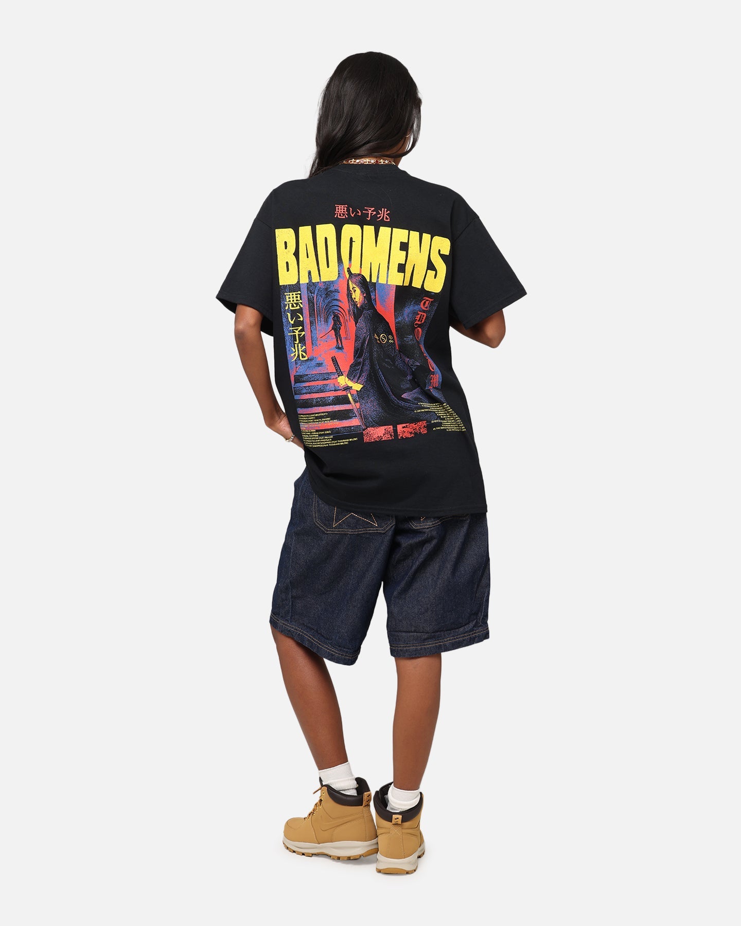 Bad Omens Samurai Girl T-Shirt Black Style001