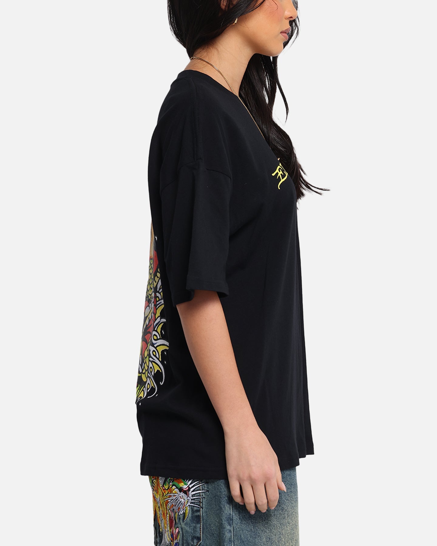 Ed Hardy Mermaid T-Shirt Black Style001