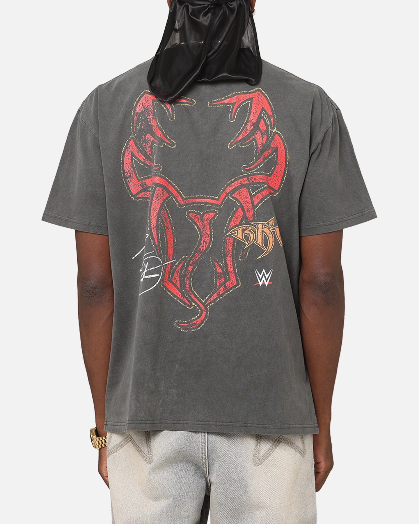 Culture Kings X WWE Randy Orton Heavy T-Shirt Black Wash