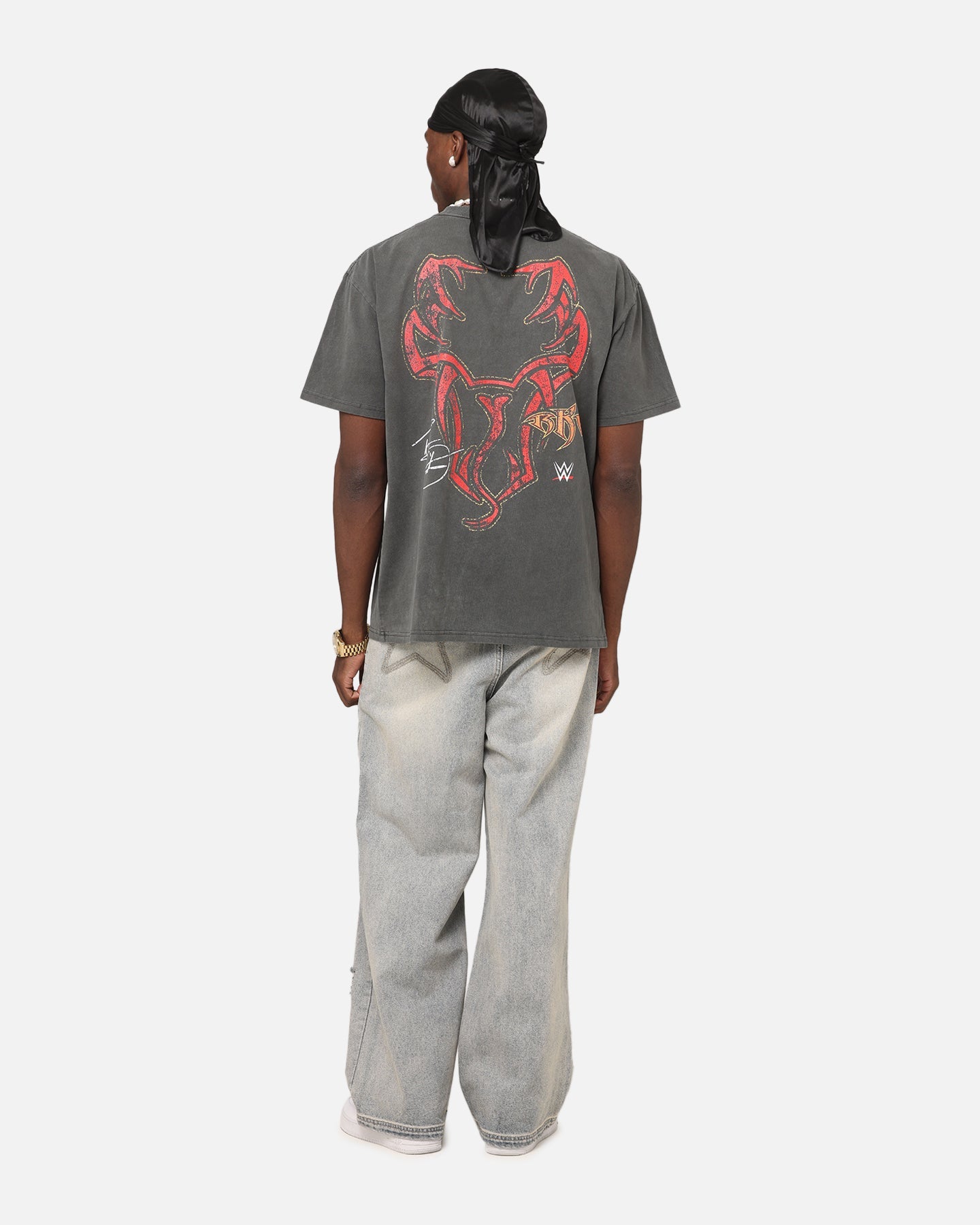 Culture Kings X WWE Randy Orton Heavy T-Shirt Black Wash
