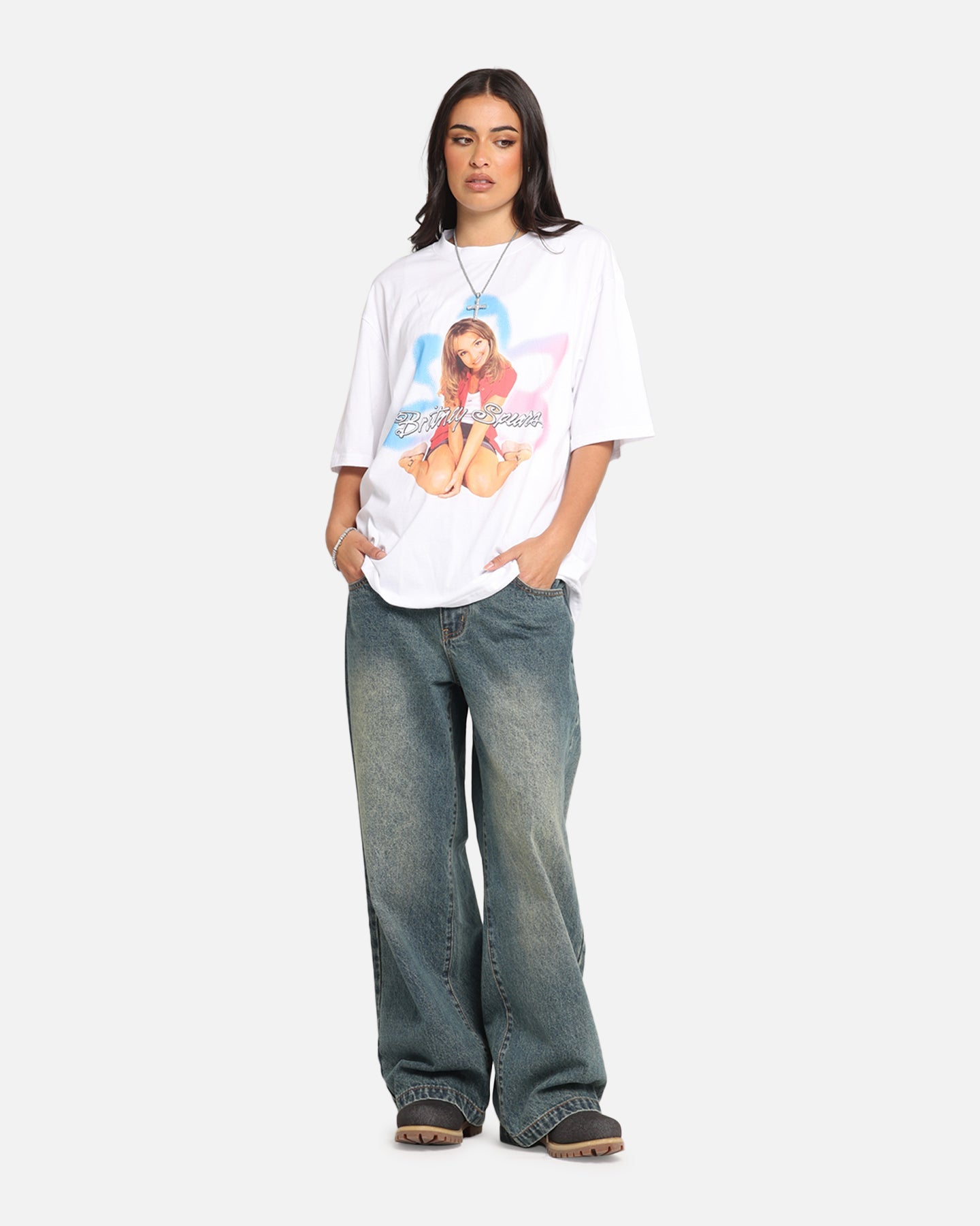 Britiney Spears Britney T-Shirt White Style001