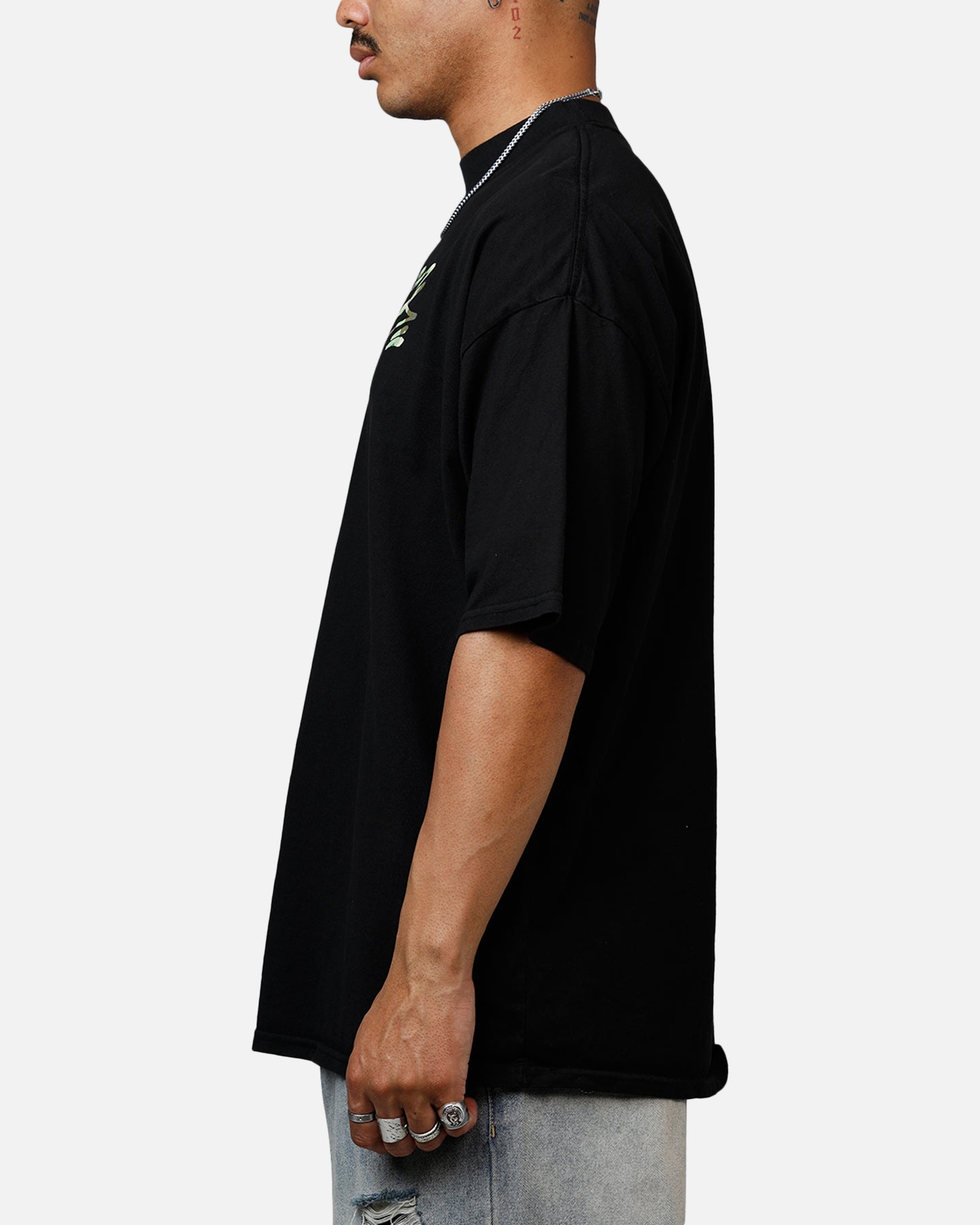 Carre Camo Script T-Shirt Black