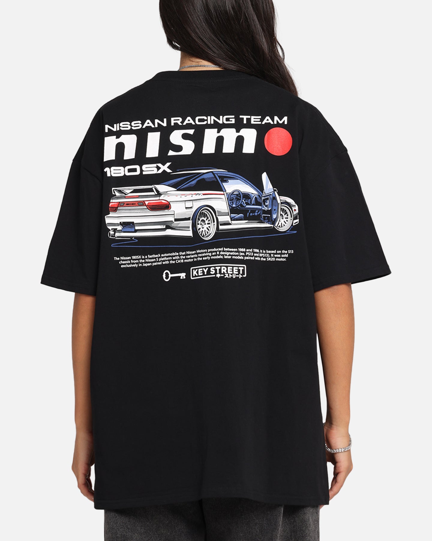 Key Street Nismo 180SX T-Shirt Black Style001