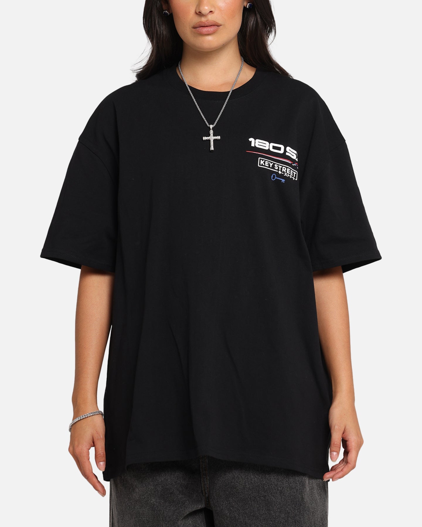 Key Street Nismo 180SX T-Shirt Black Style001