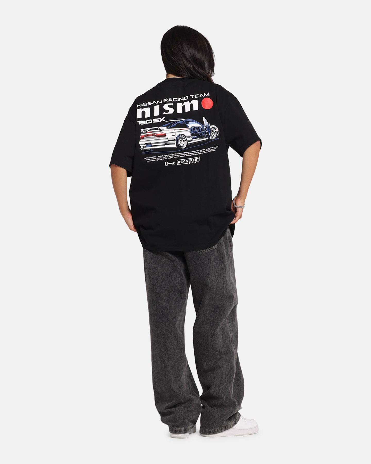 Key Street Nismo 180SX T-Shirt Black Style001