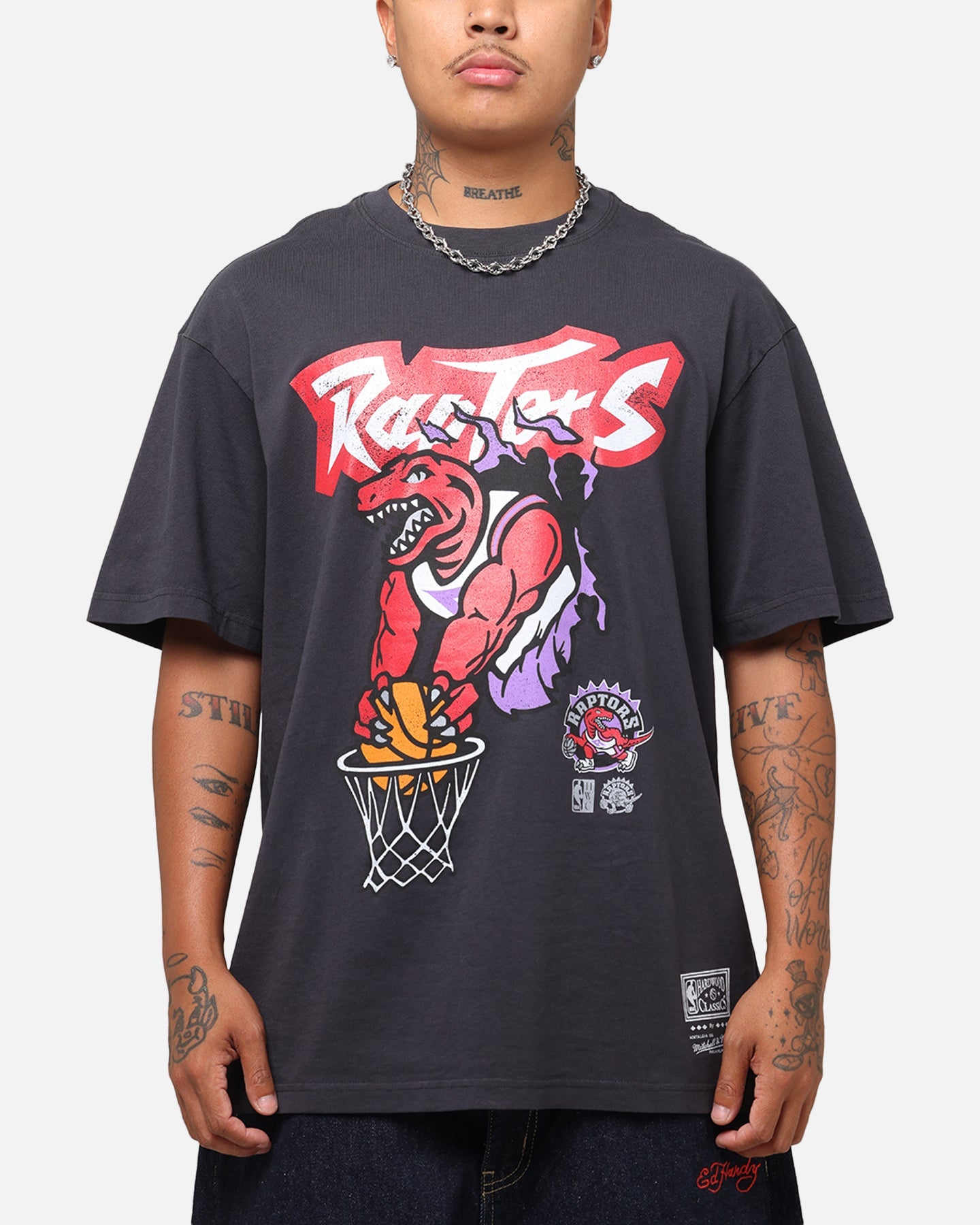 Mitchell & Ness Toronto Raptors T-Shirt Faded Black