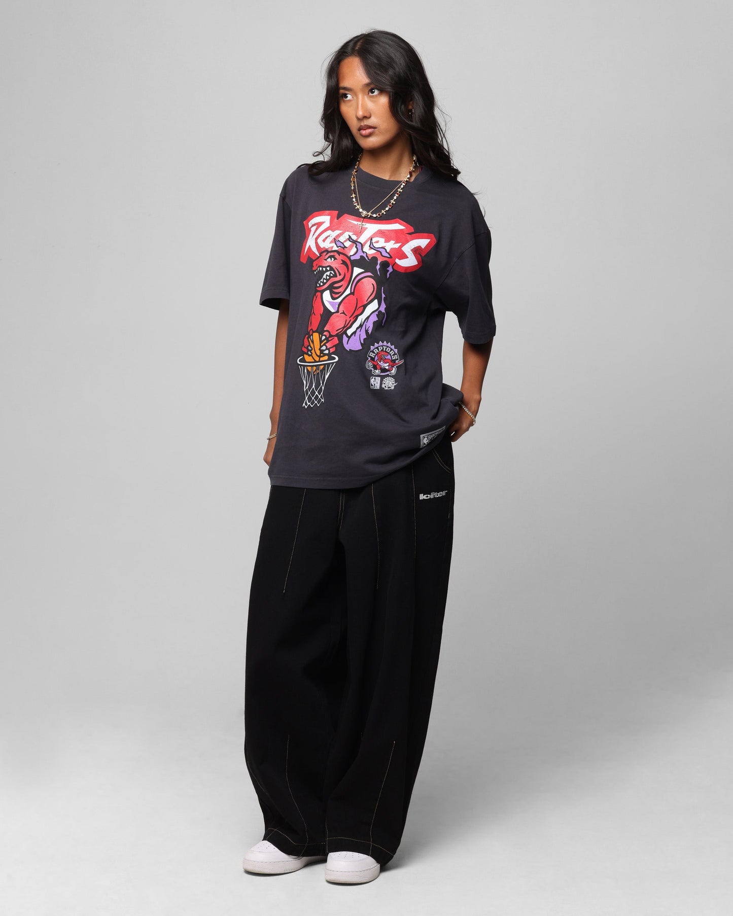 Mitchell & Ness Toronto Raptors T-Shirt Faded Black Style001