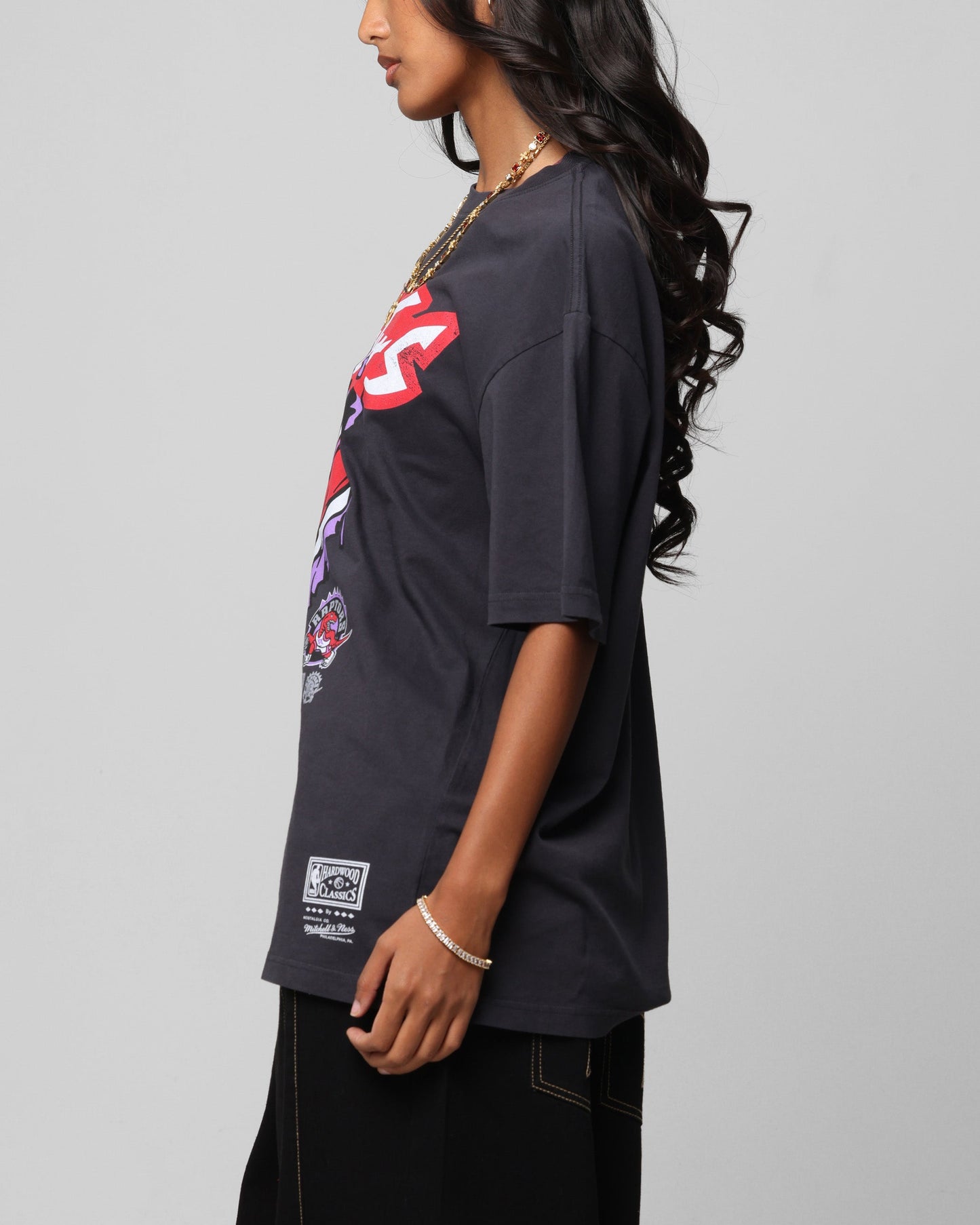 Mitchell & Ness Toronto Raptors T-Shirt Faded Black Style001