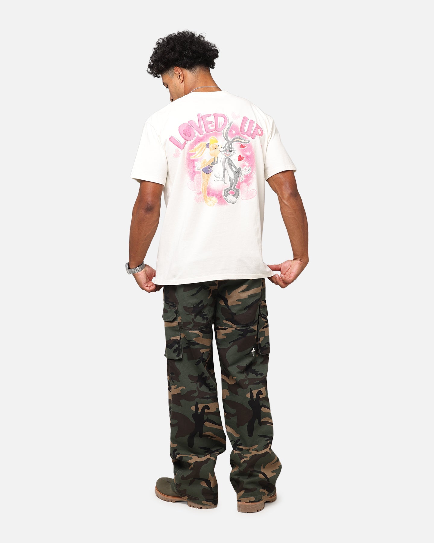 Goat Crew X Warner Bros. Looney Tunes In Love Looney Heavyweight T-Shirt Off White