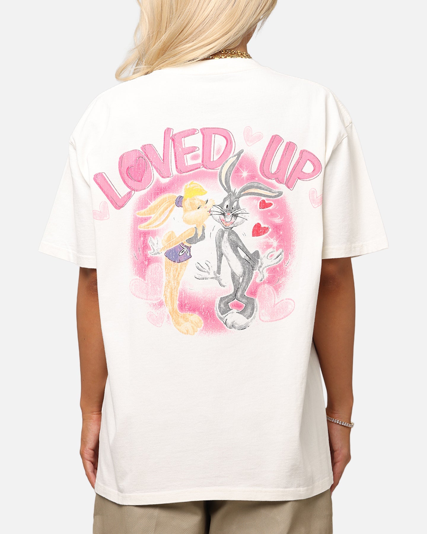 Goat Crew X Warner Bros. Looney Tunes In Love Looney Heavy T-Shirt Off White Style001