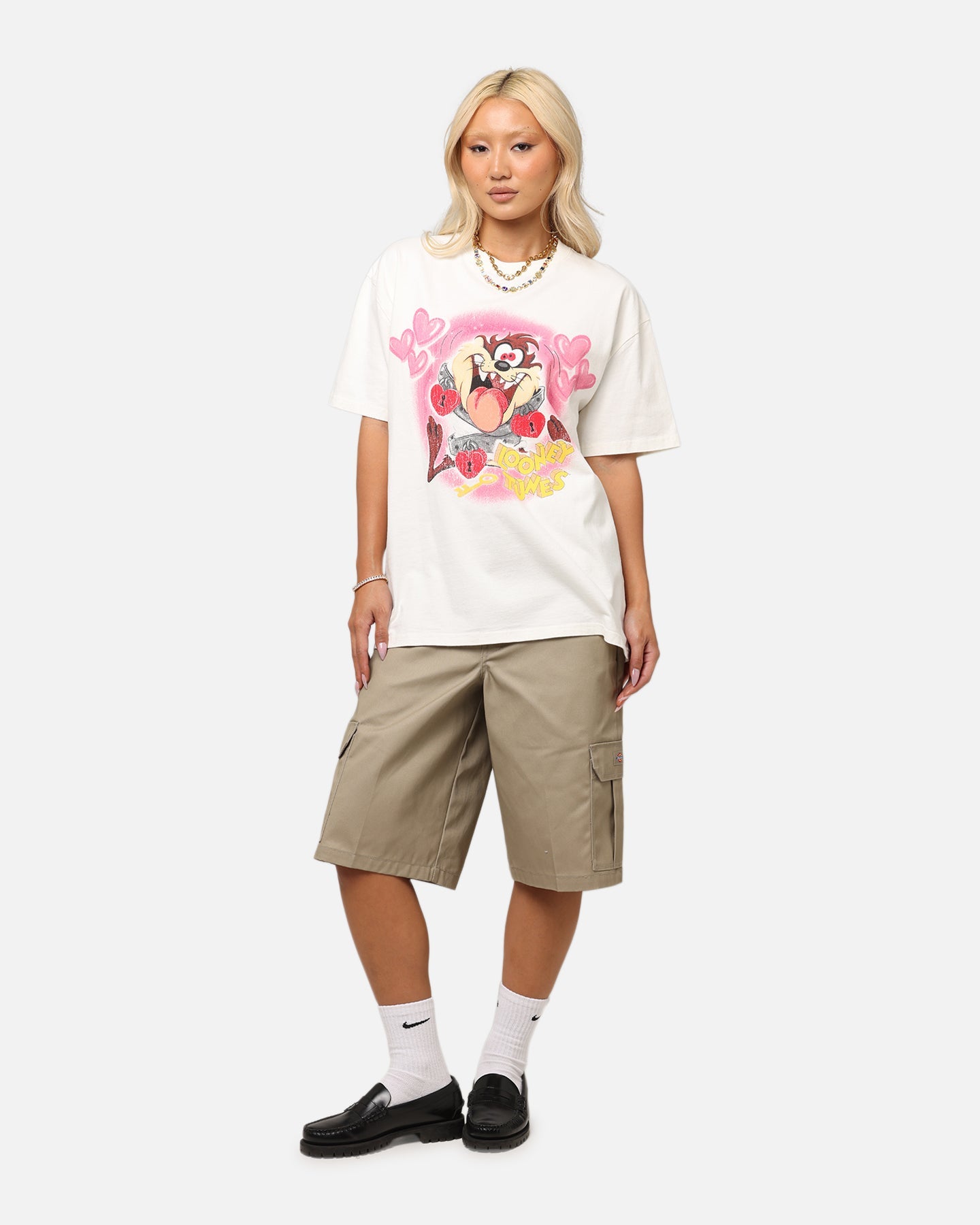 Goat Crew X Warner Bros. Looney Tunes In Love Looney Heavy T-Shirt Off White Style001