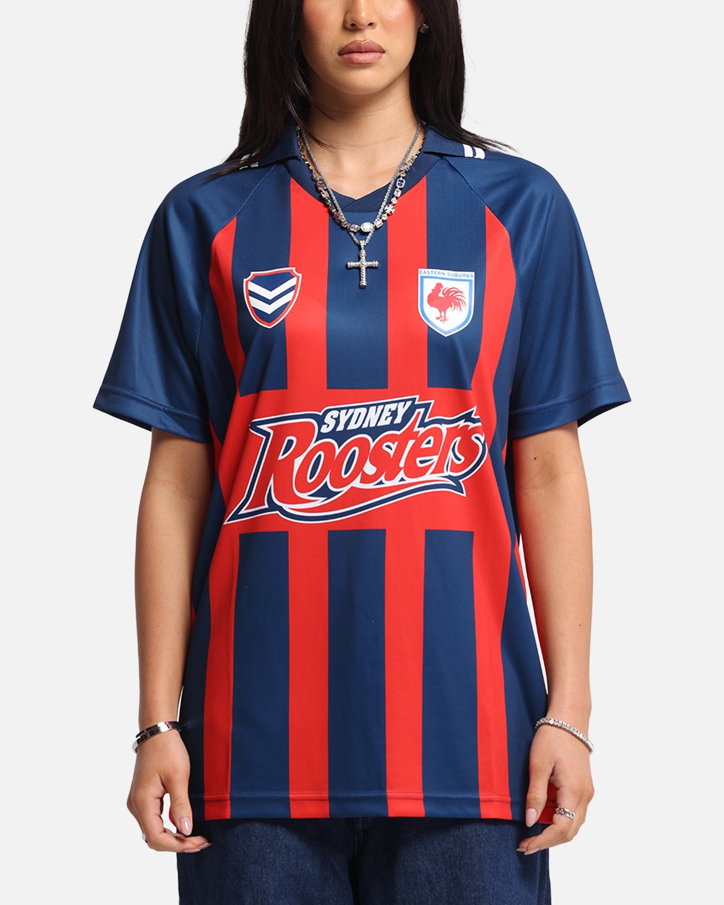 Bleacher Athletic Sydney Roosters NRL 1908 Collared T-Shirt Official Team Colour Style001