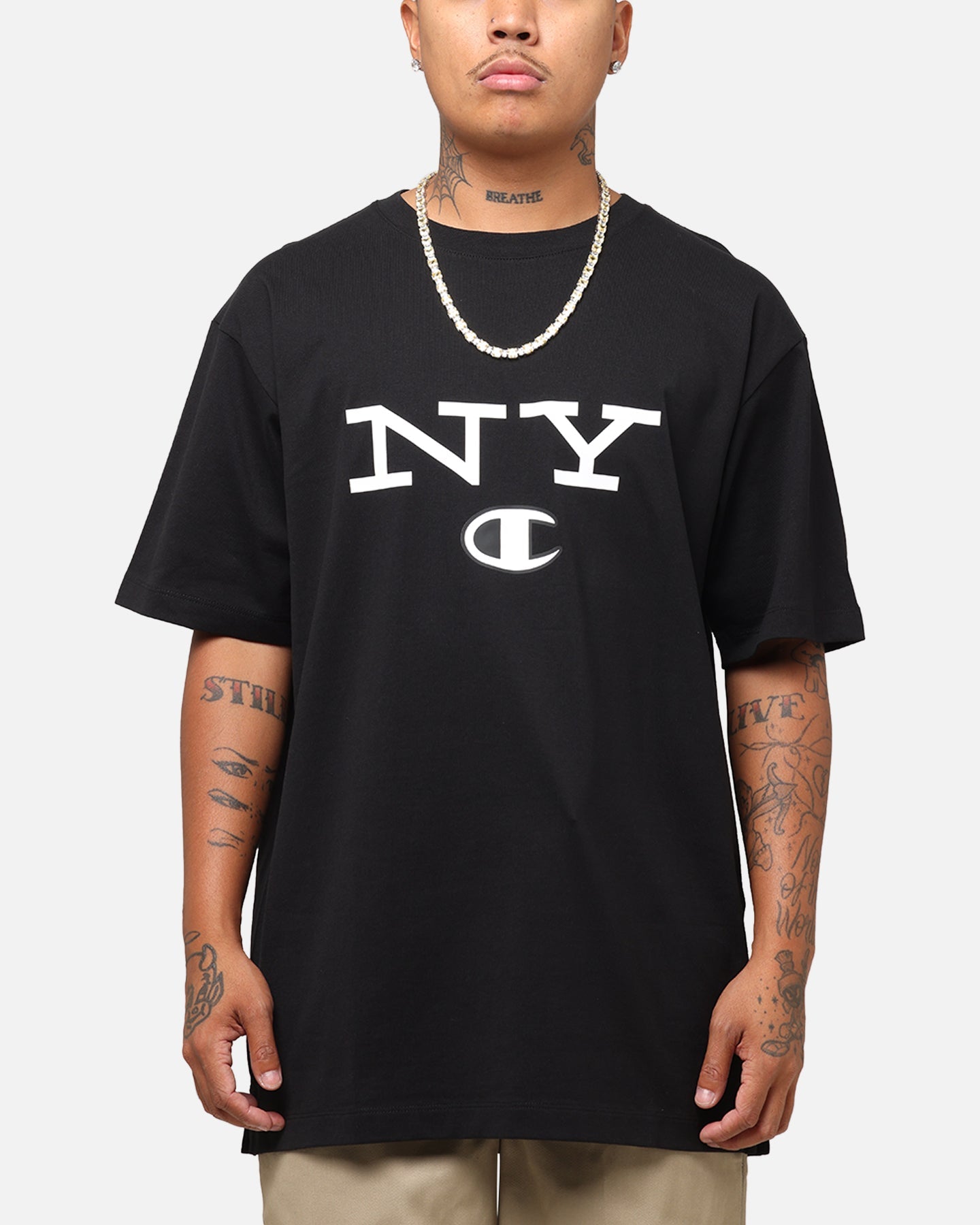 Champion Rochester Graphic T-Shirt Black Style002