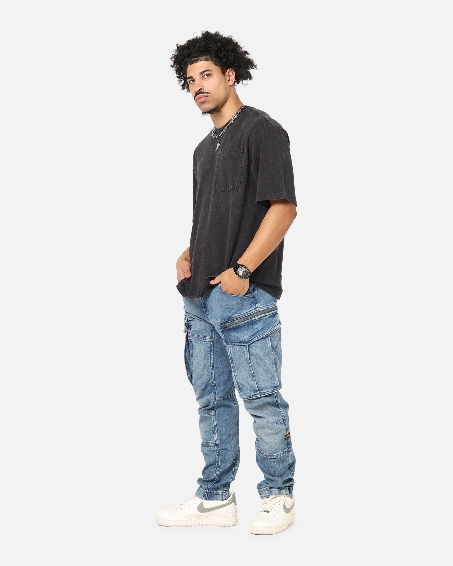 G-Star Acid Wash Boxy T-Shirt Black
