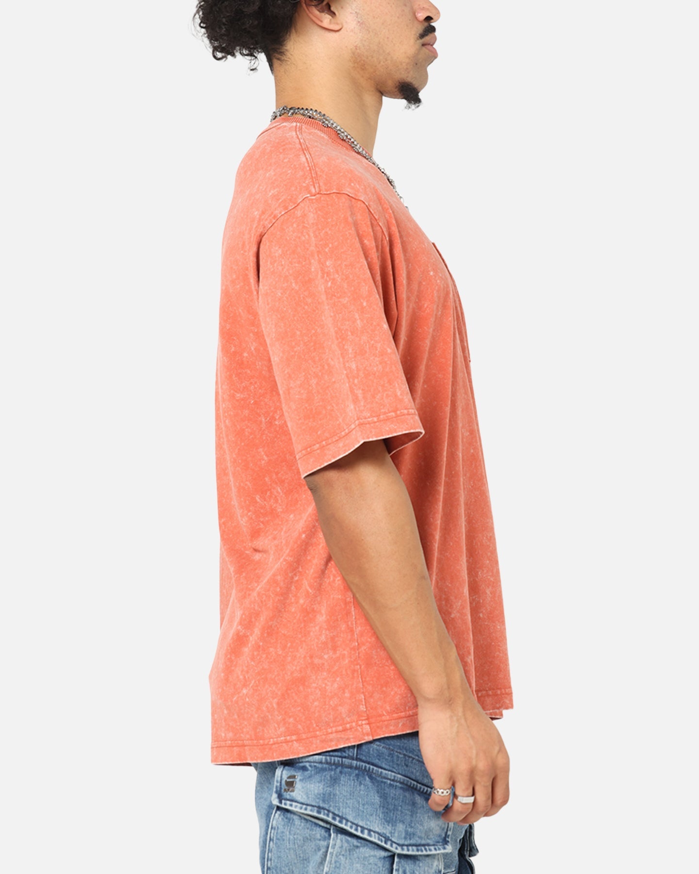 G-Star Acid Wash Boxy T-Shirt Red