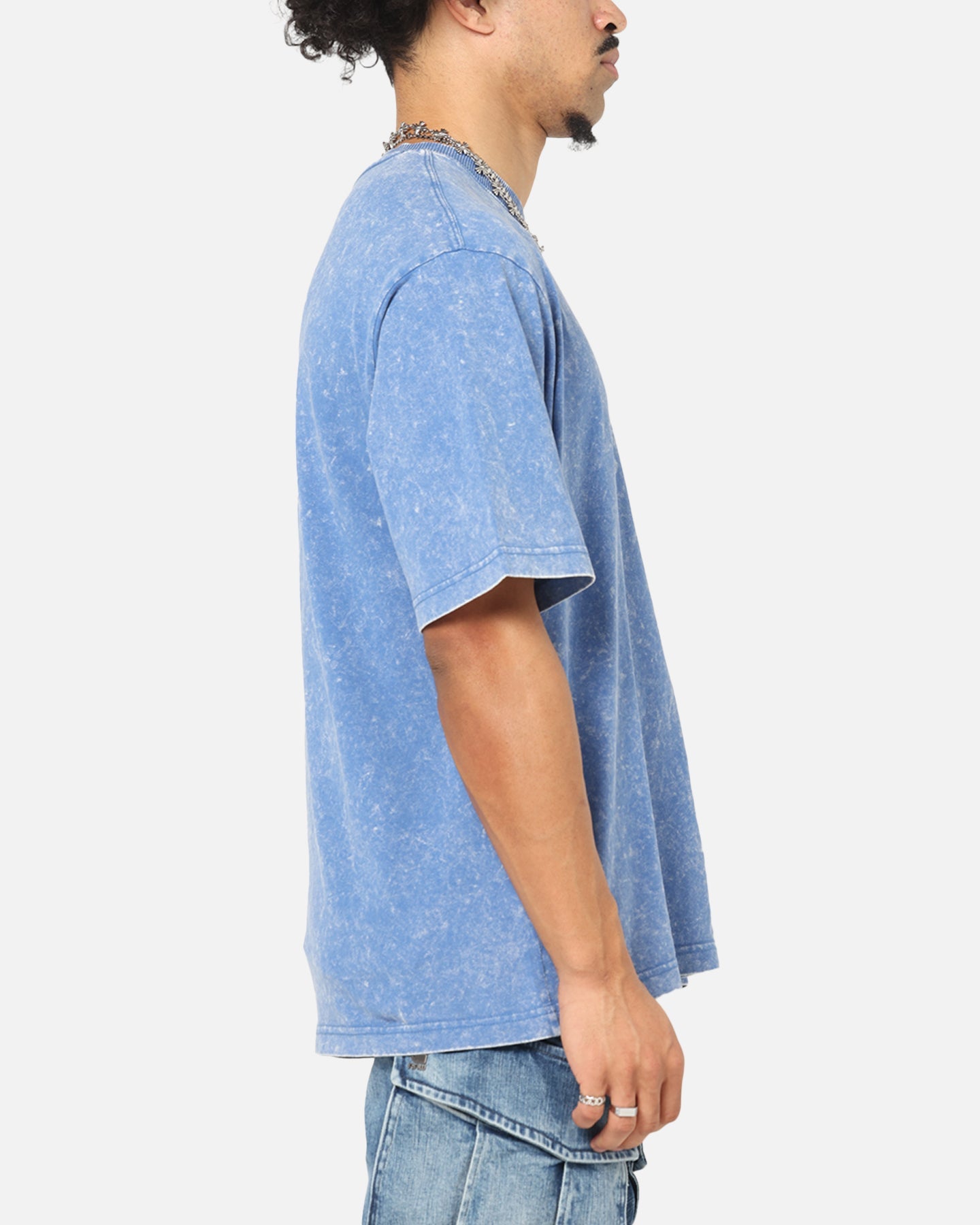 G-Star Acid Wash Boxy T-Shirt Blue