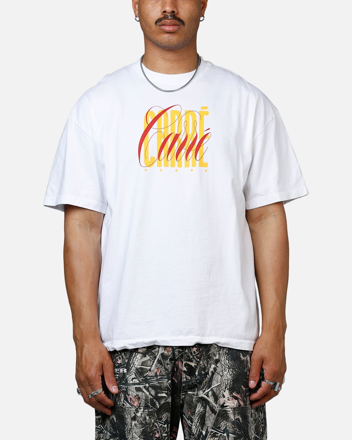 Carre Golden Scale Heavyweight T-Shirt White