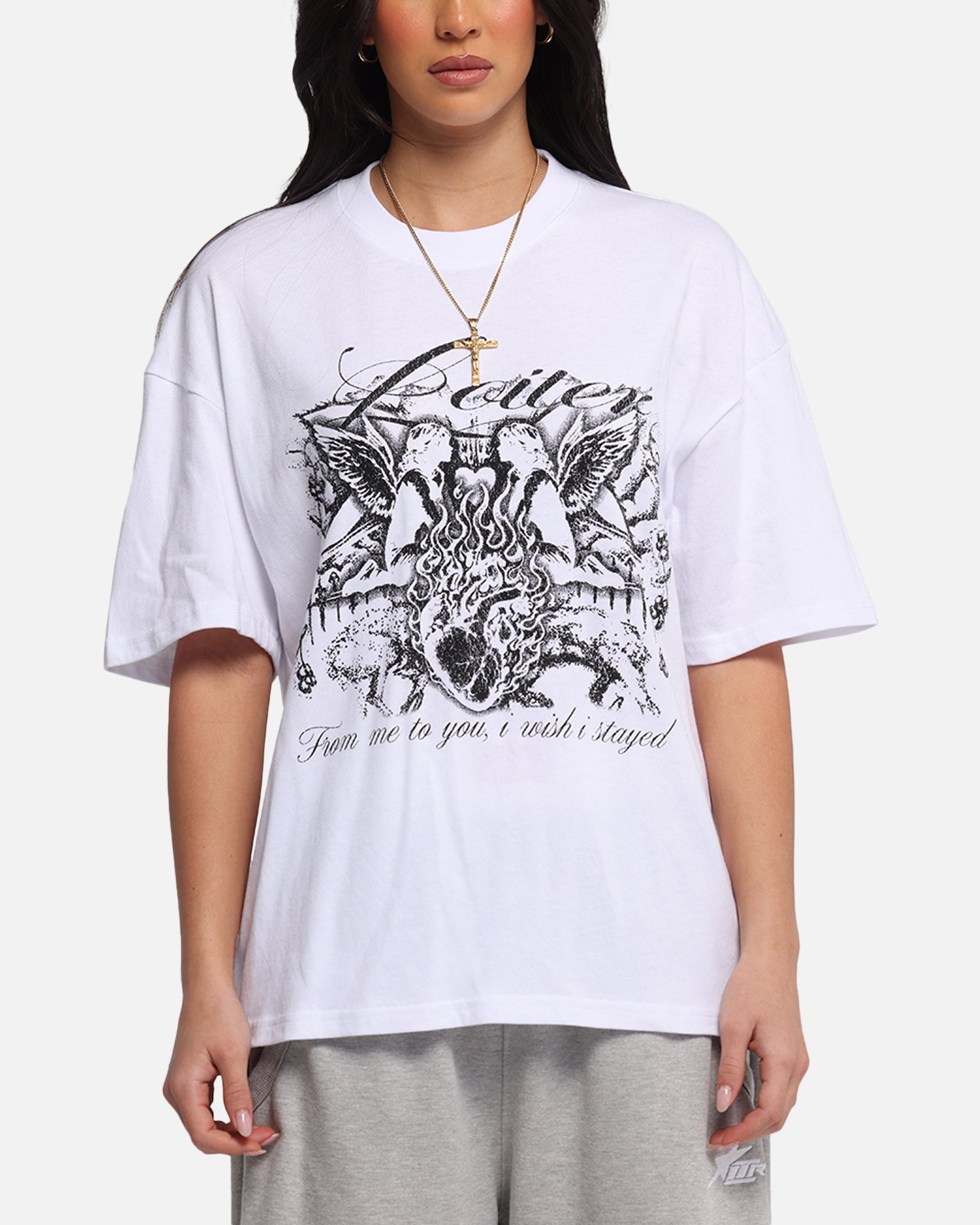 Loiter Earth Angel T-Shirt White Style001