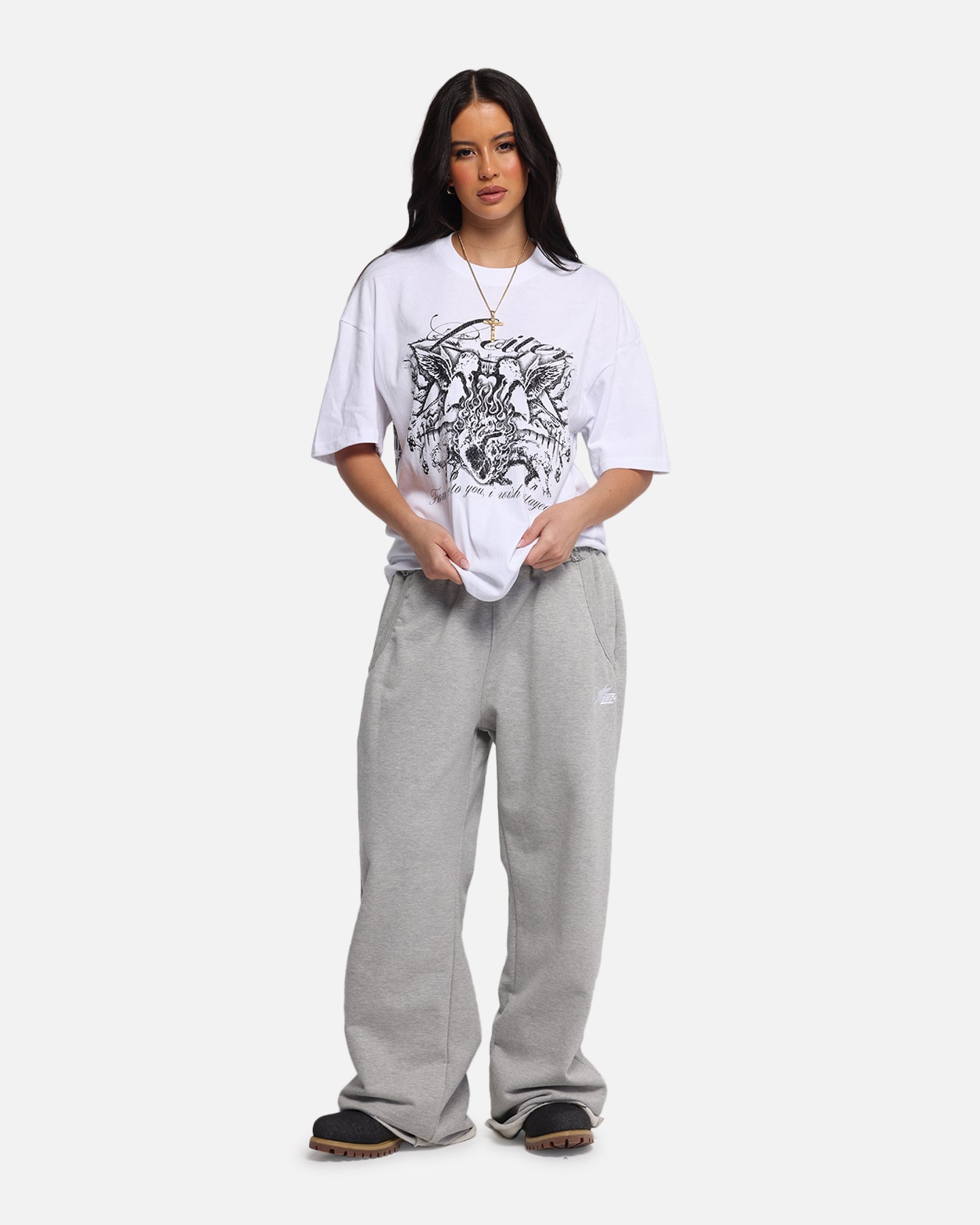 Loiter Earth Angel T-Shirt White Style001