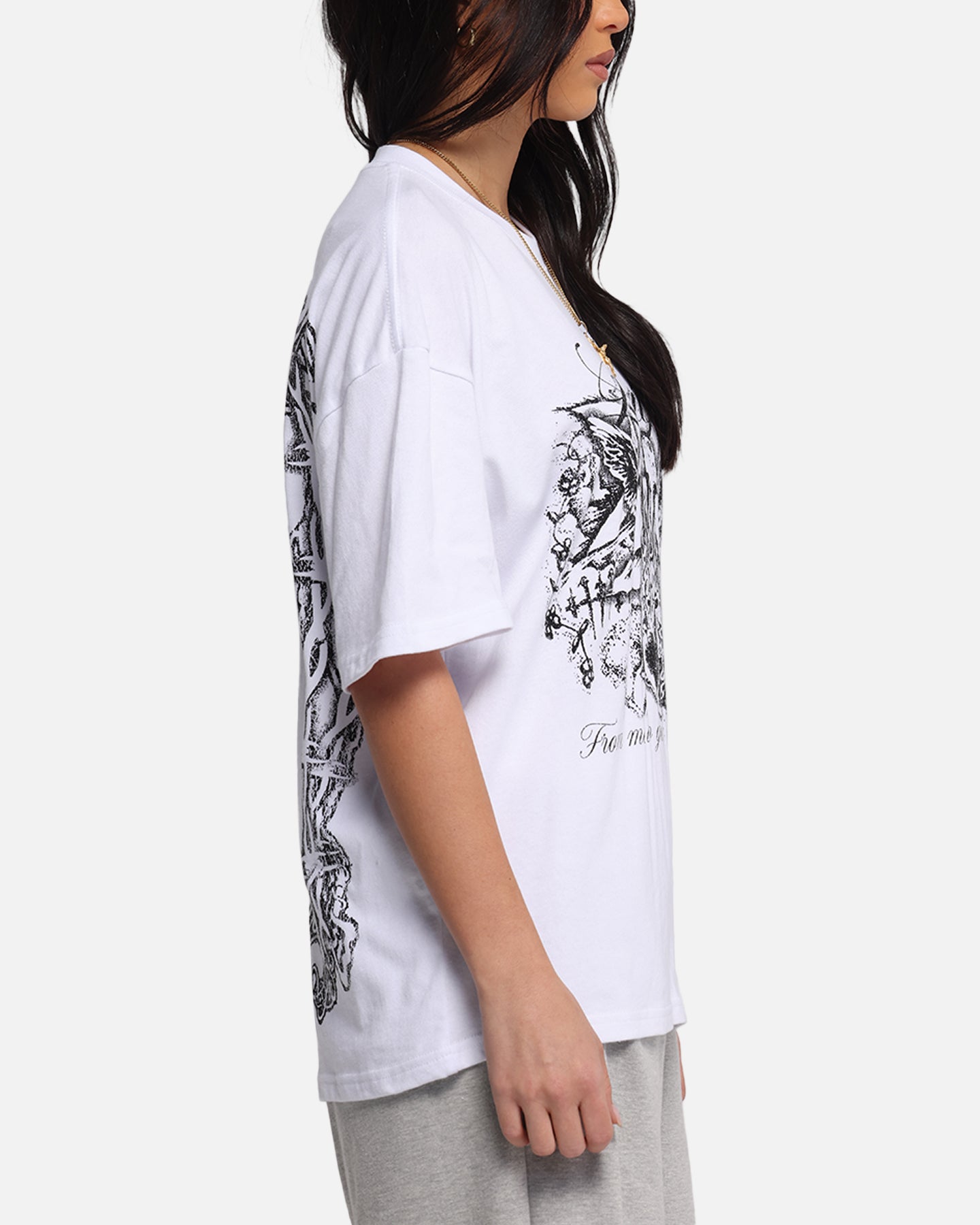 Loiter Earth Angel T-Shirt White Style001